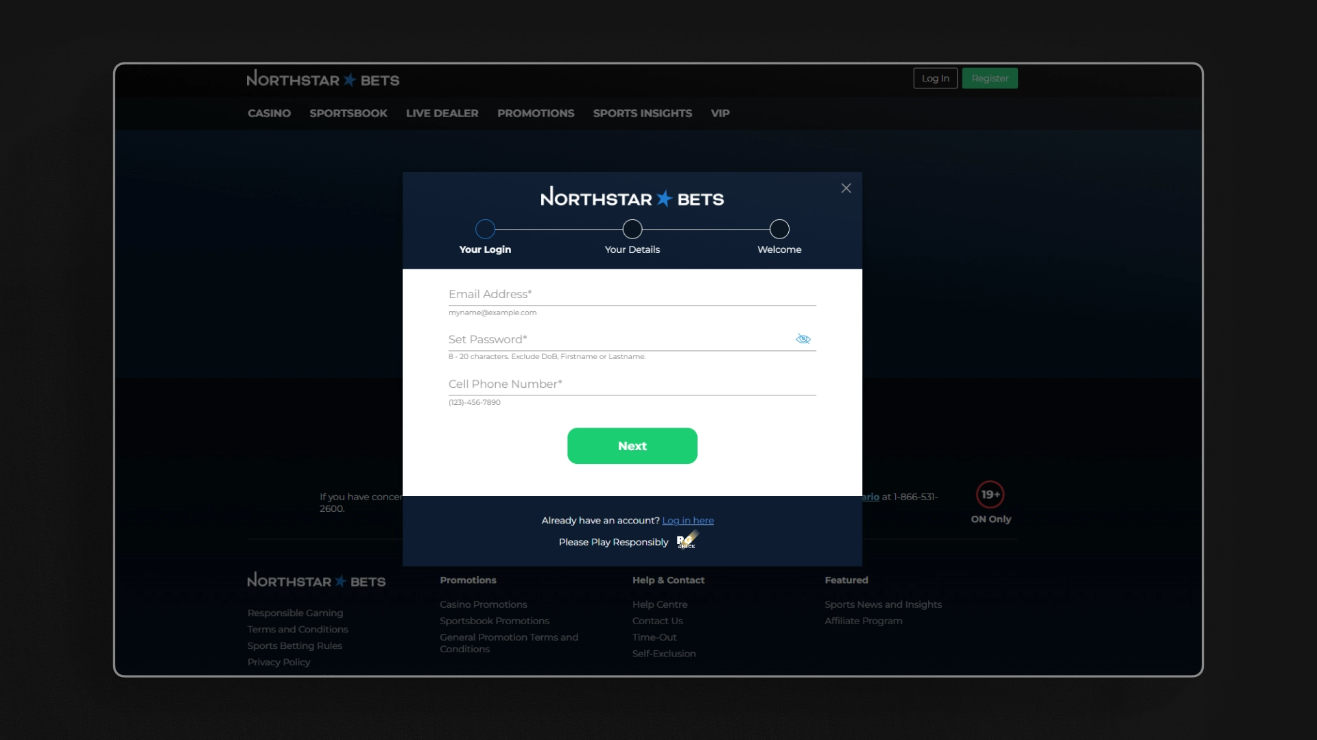 image sign up NorthStar
