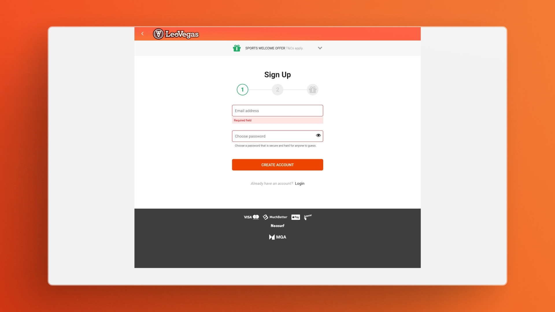 image sign up leovegas