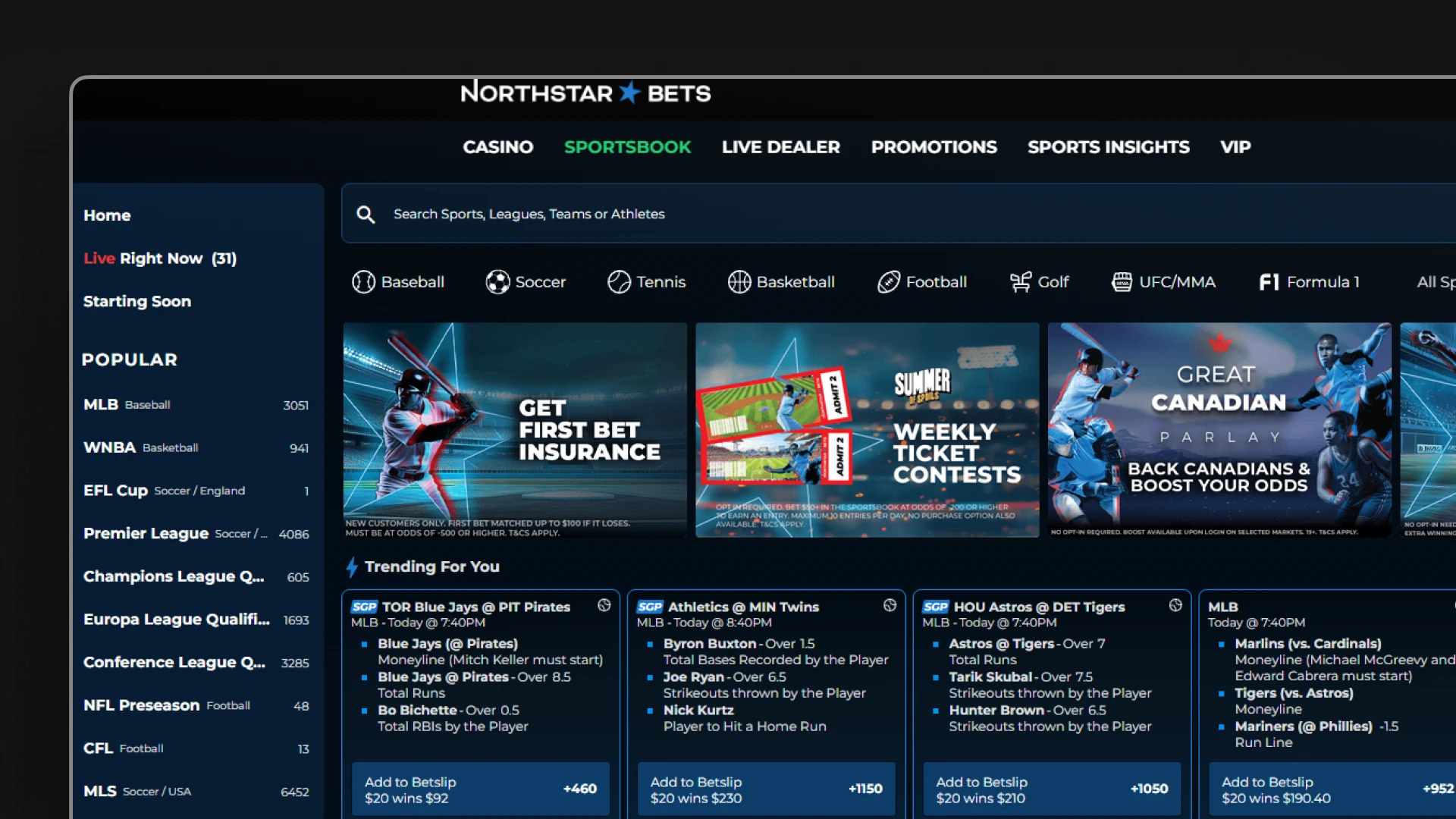 image sports section NorthStar