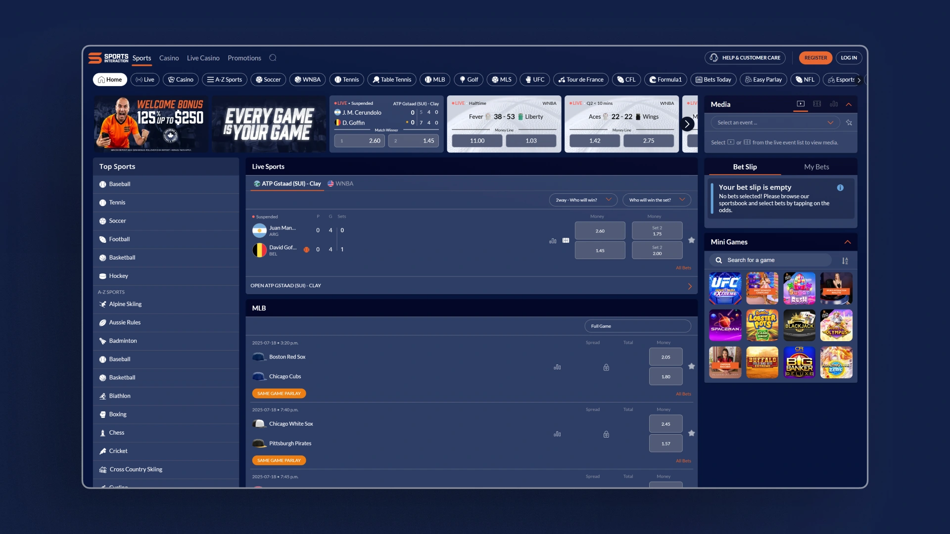 image sports section Sports Interaction