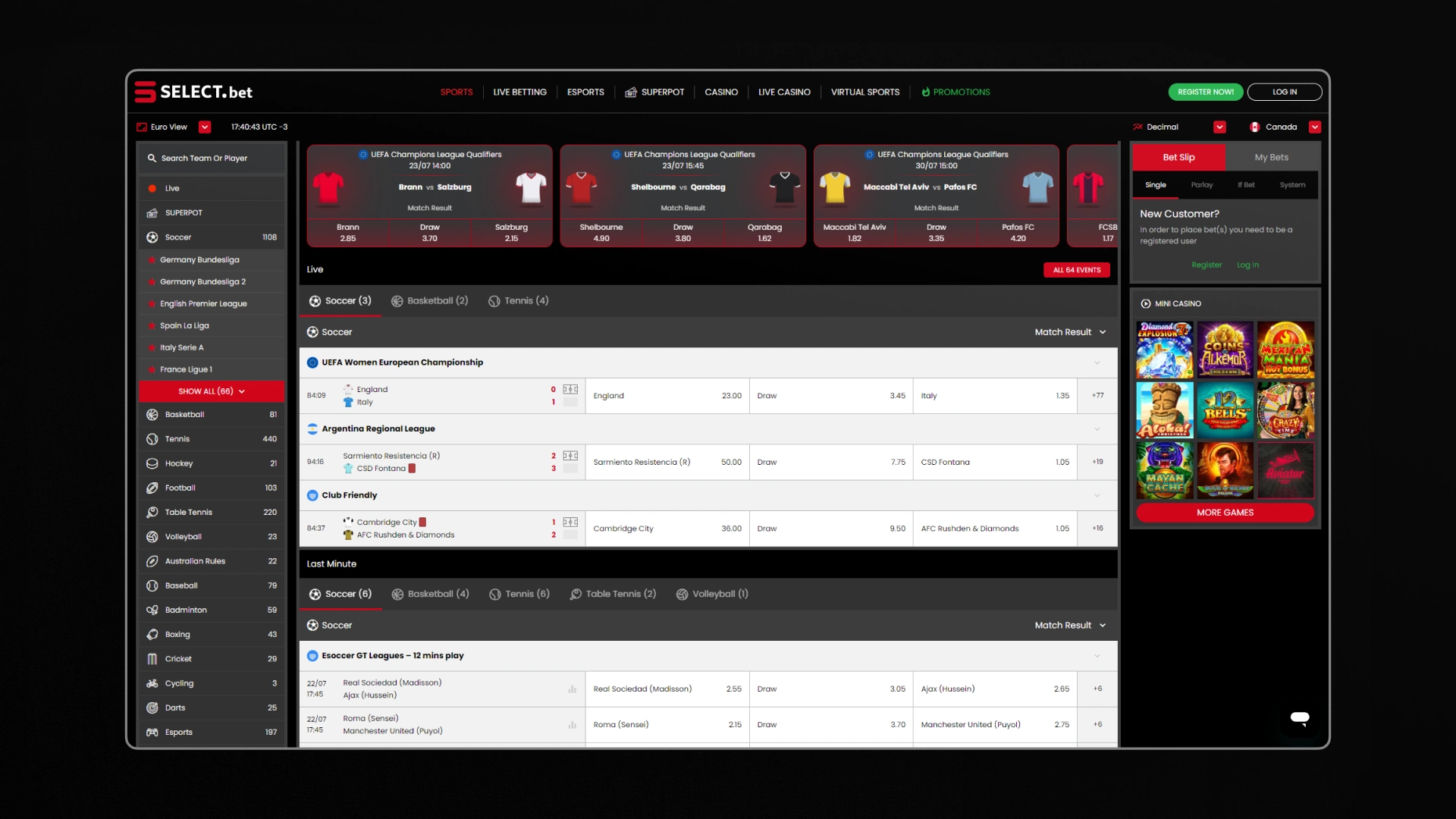 image sports section selectbet