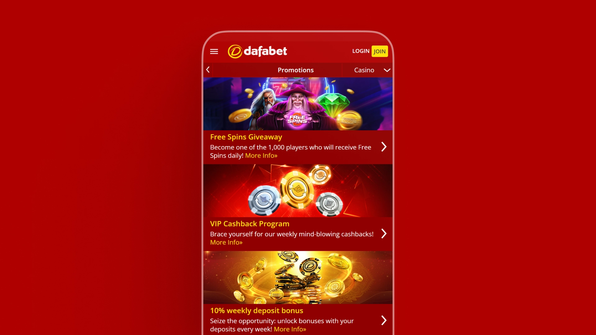 image mobile app casino bonuses Dafabet india