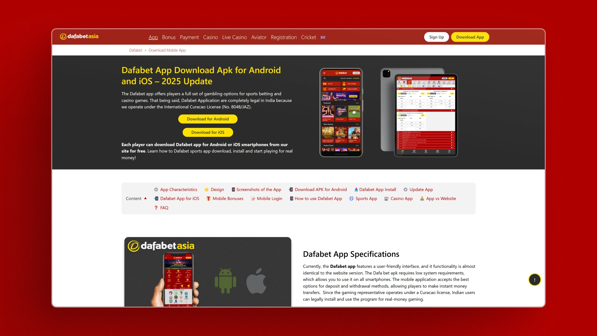 image what is app Dafabet india