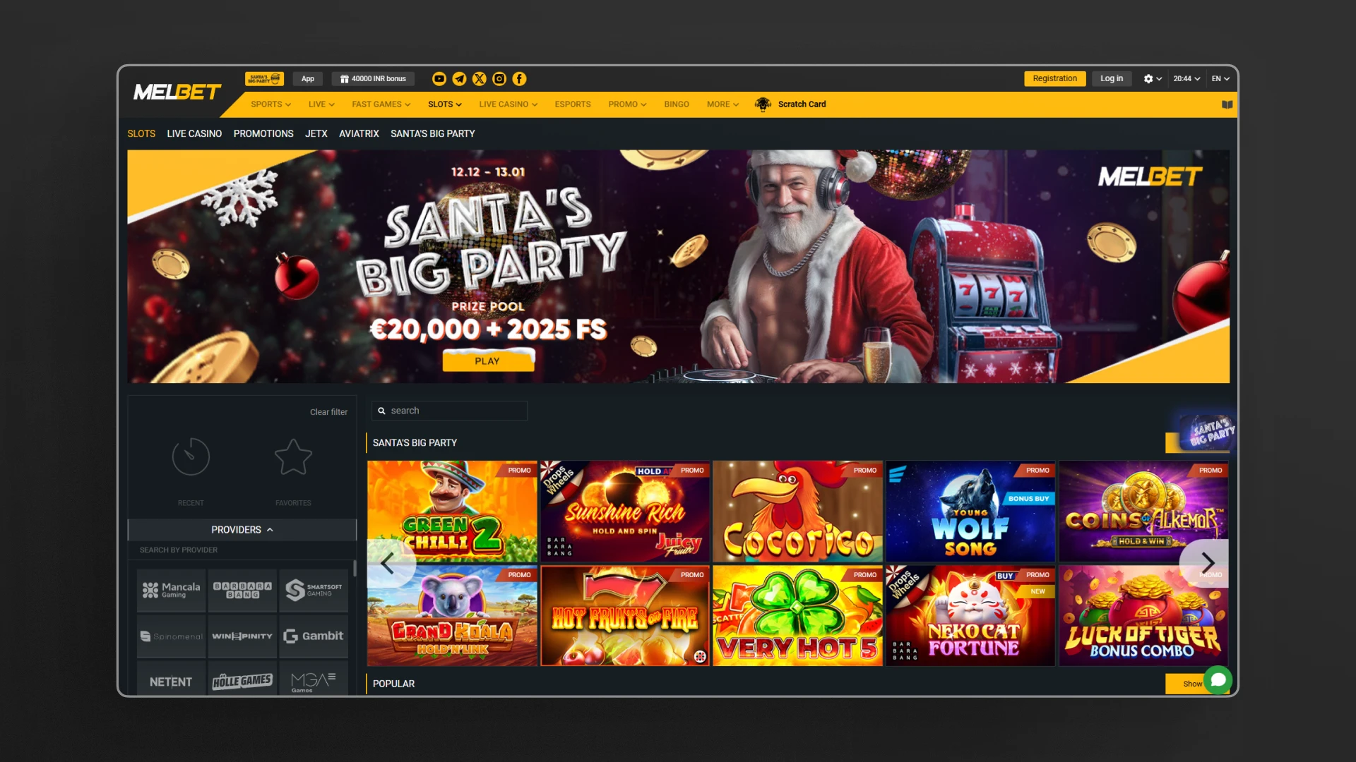 image Casino Melbet india