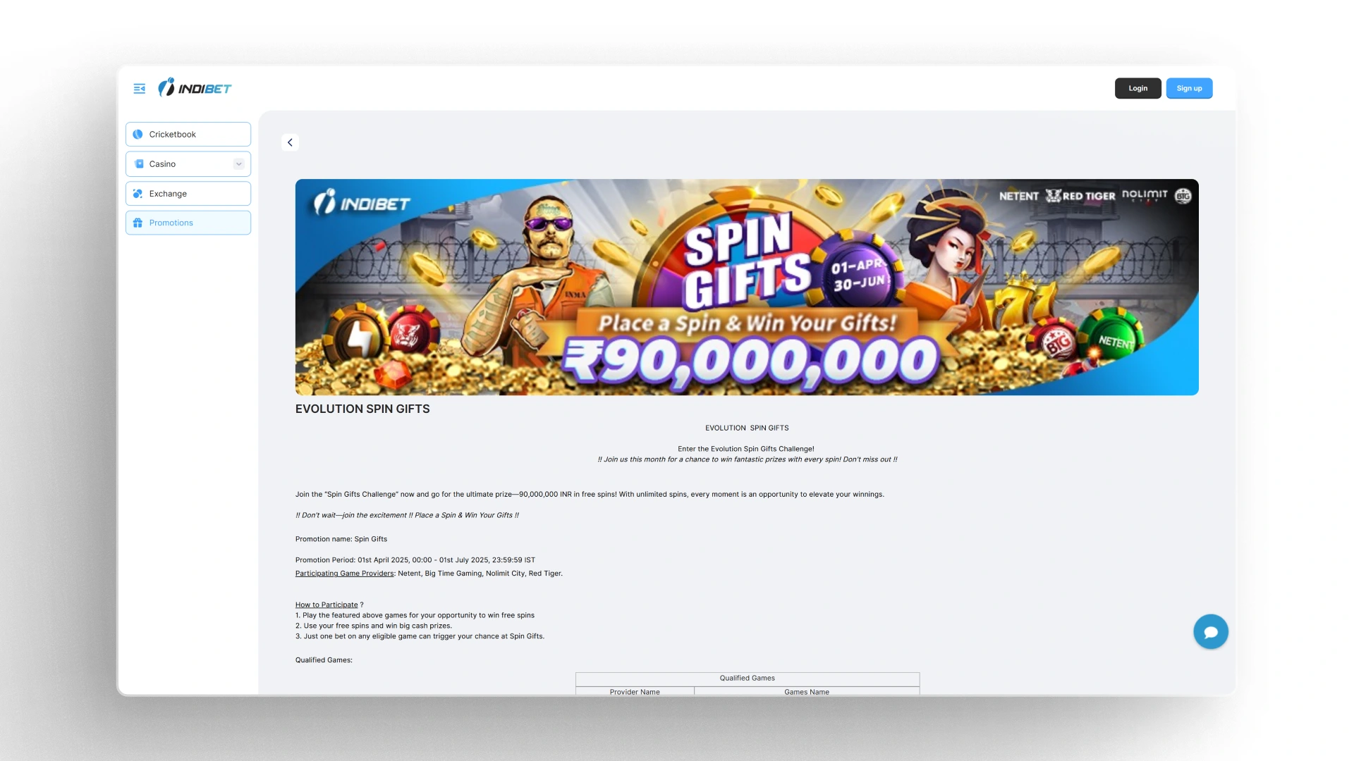 image Casino Bonuses indibet india