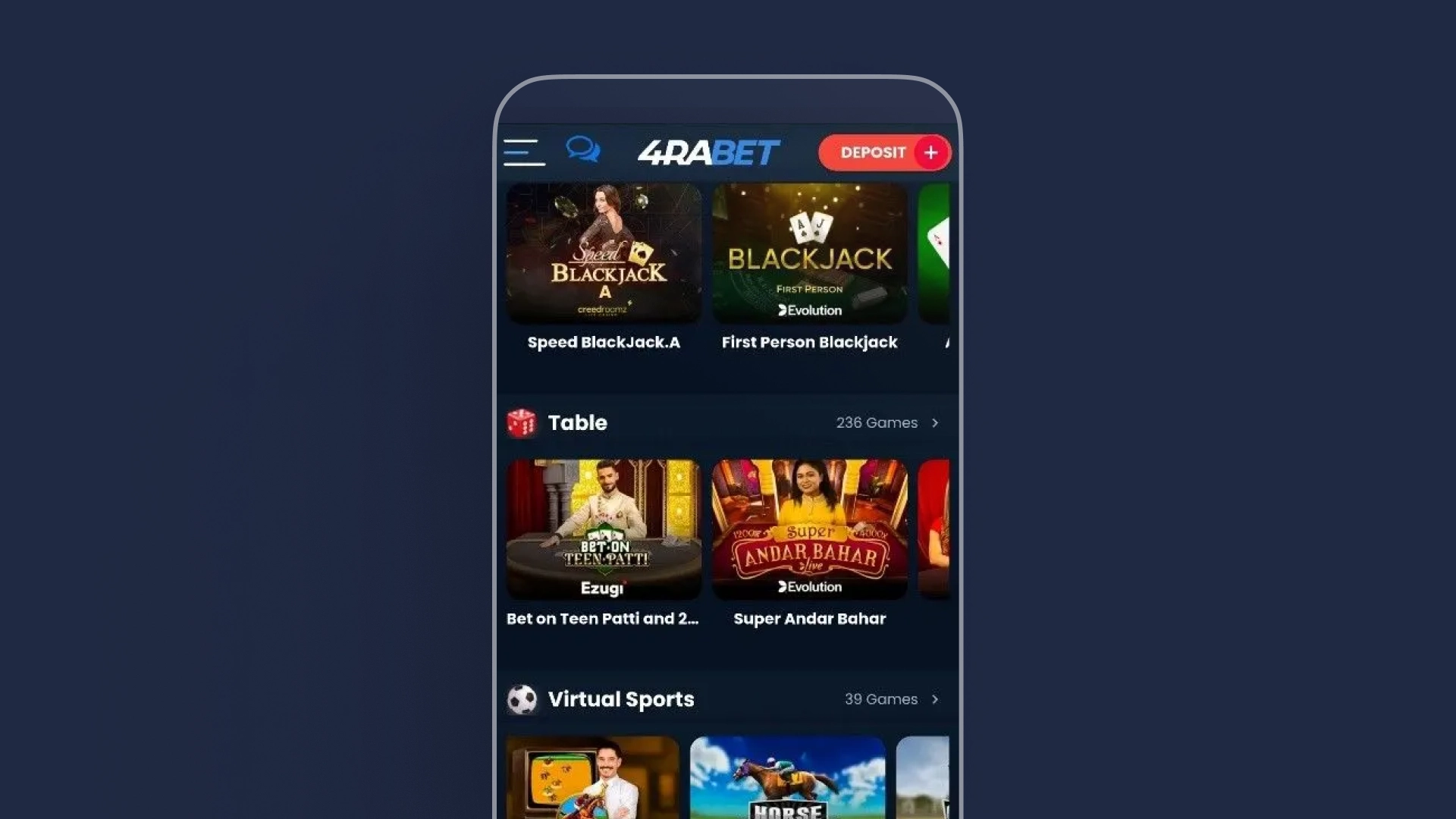 image Casino Games 4rabet india