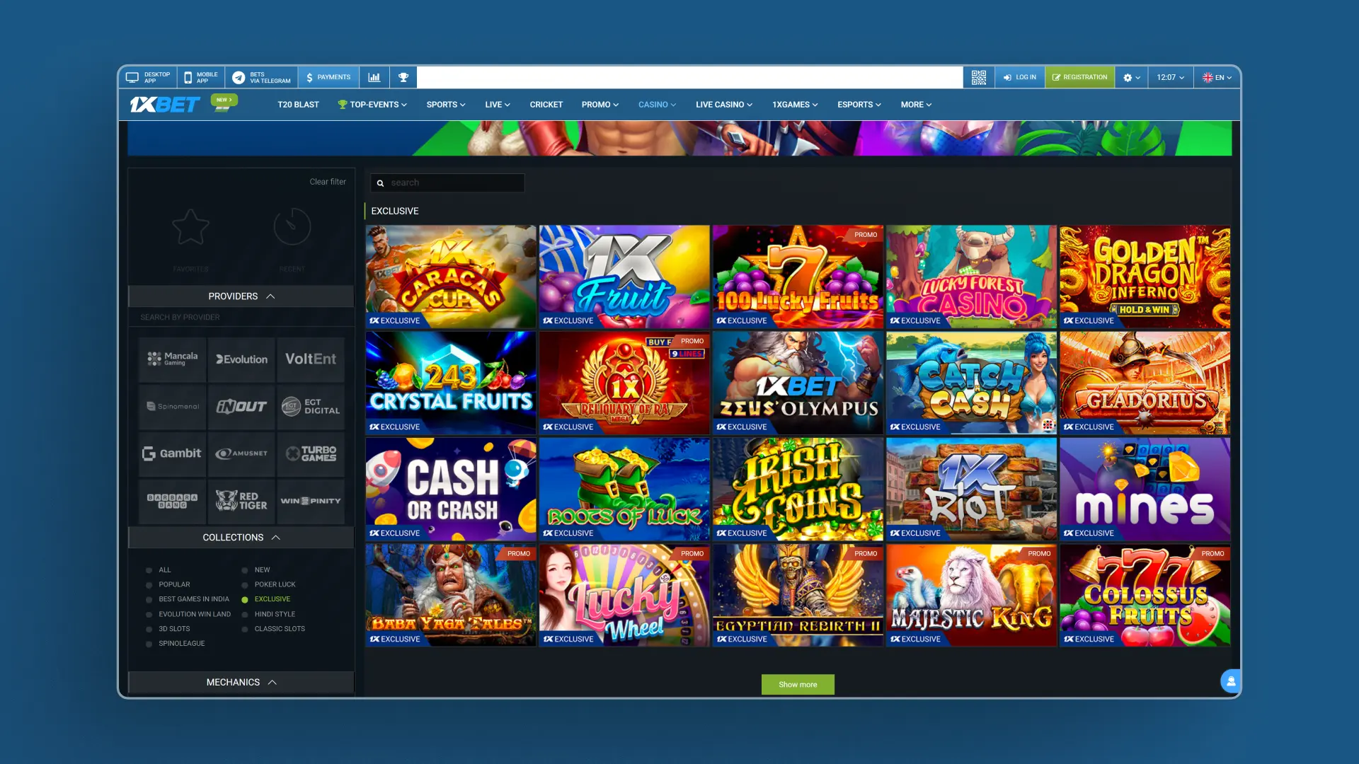 image Casino Originals 1xbet india