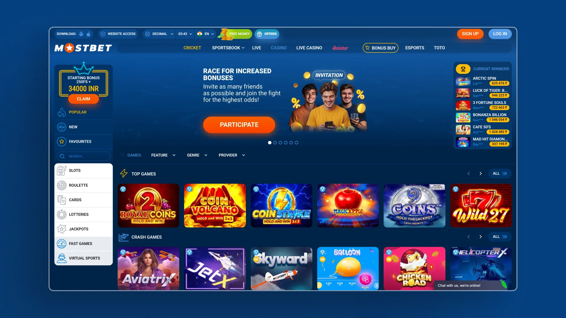 image Casino mostbet india