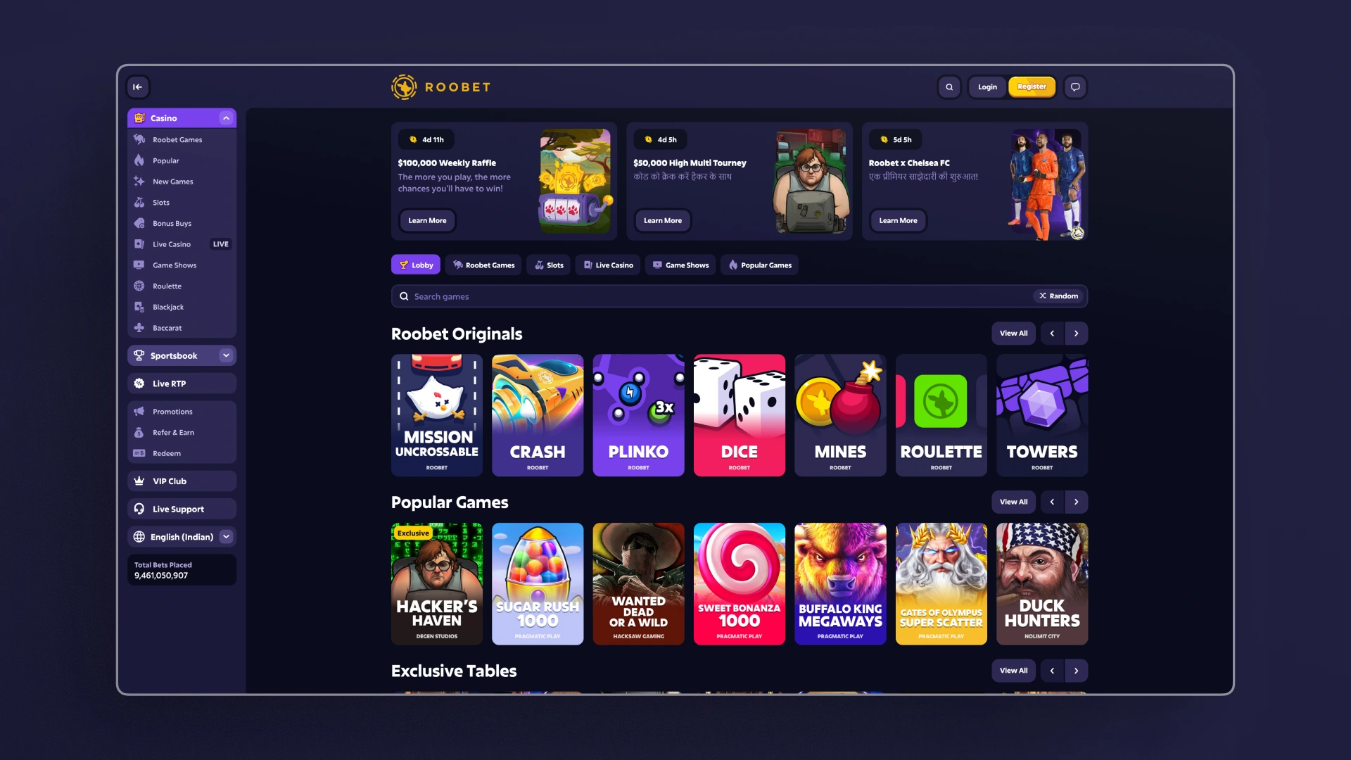 image Casino roobet india