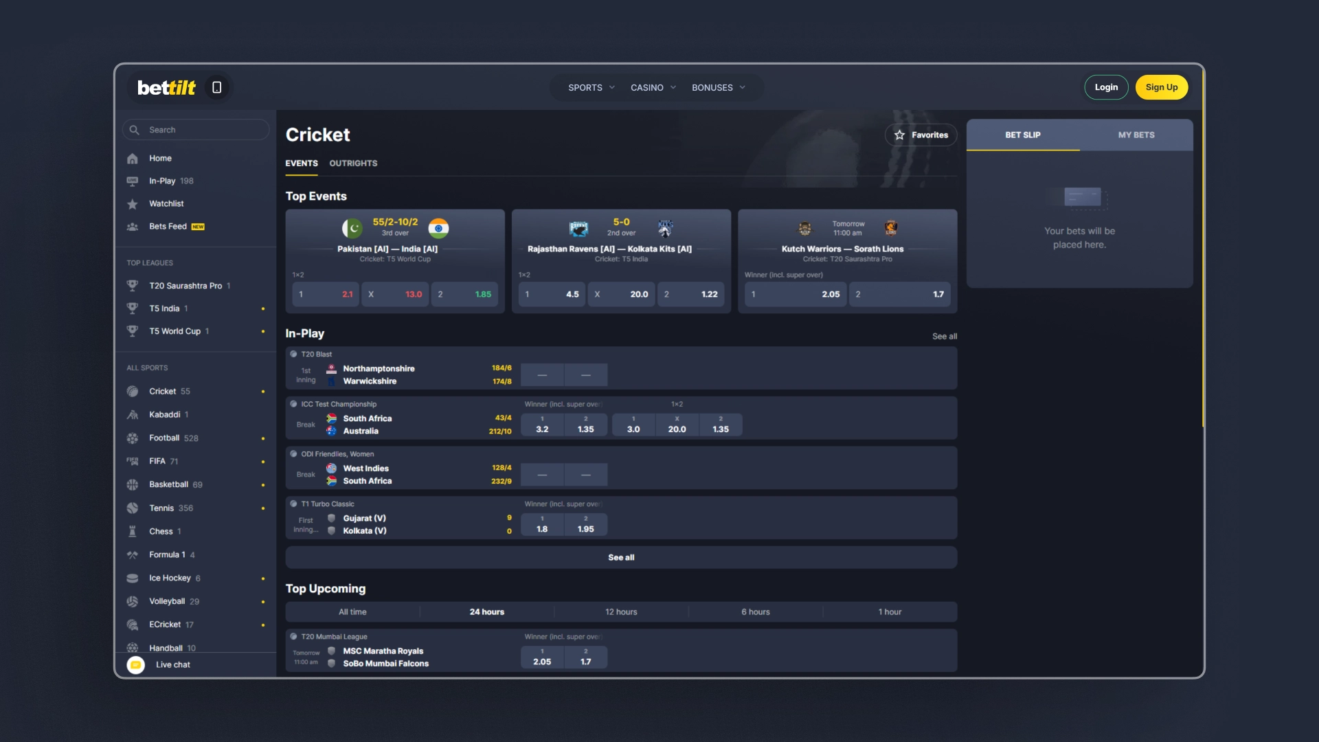 image Cricket Betting Bettilt india