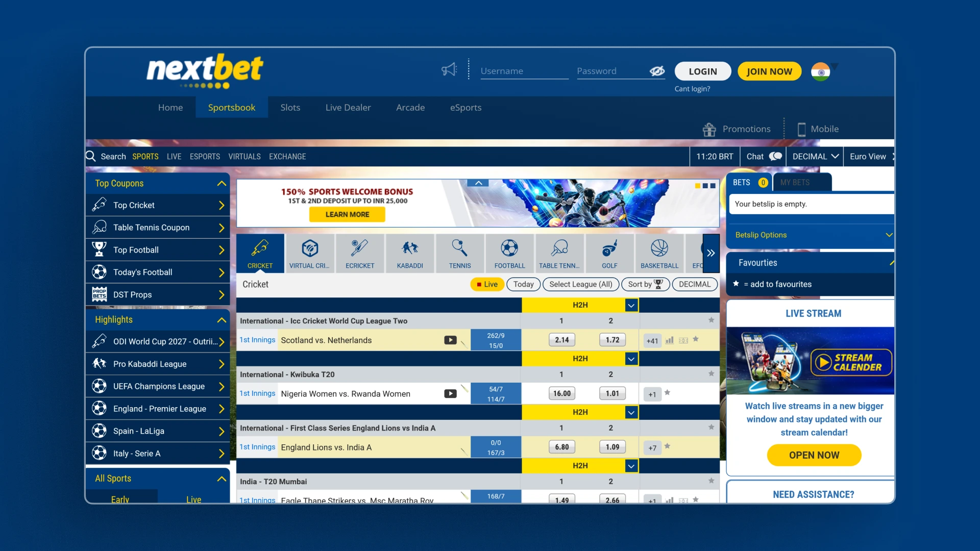 image Cricket Betting Nextbet india