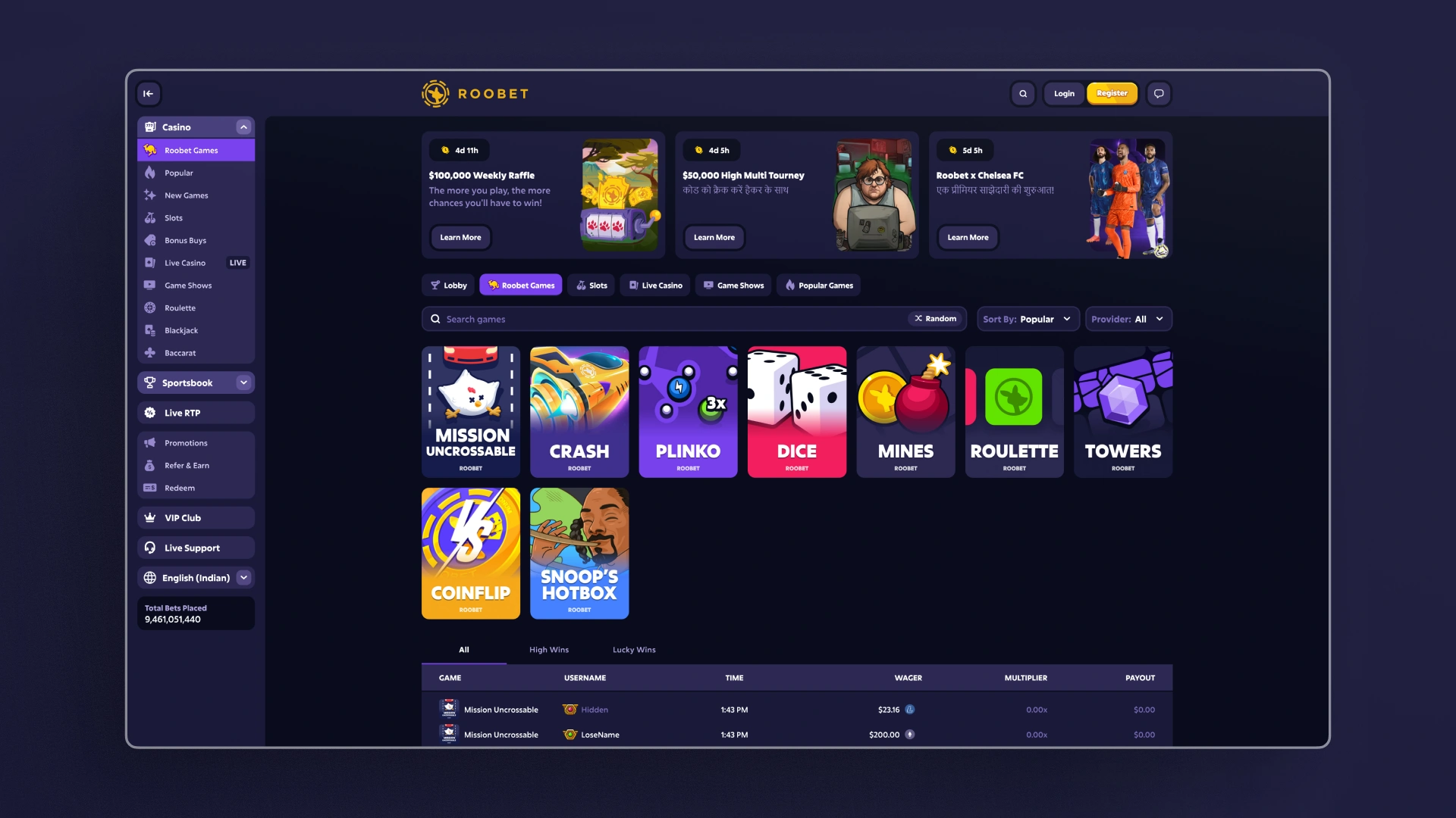 image Exclusive Games roobet india