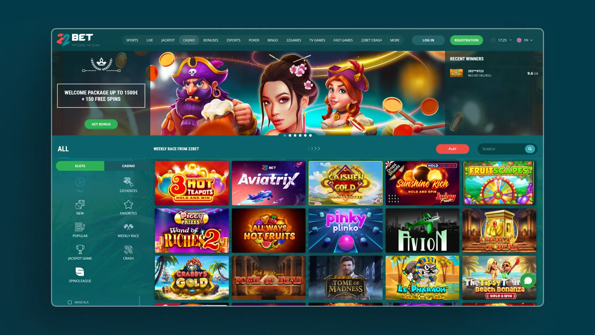 image Slots 22Bet india