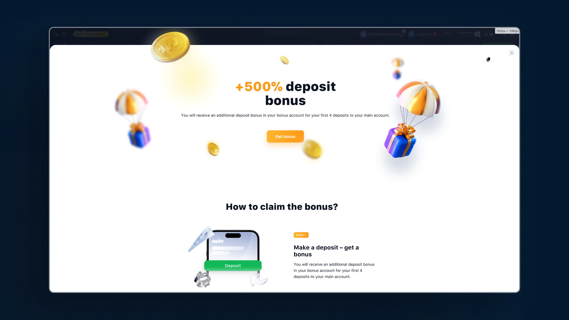 image Top Casino Bonuses 1win india