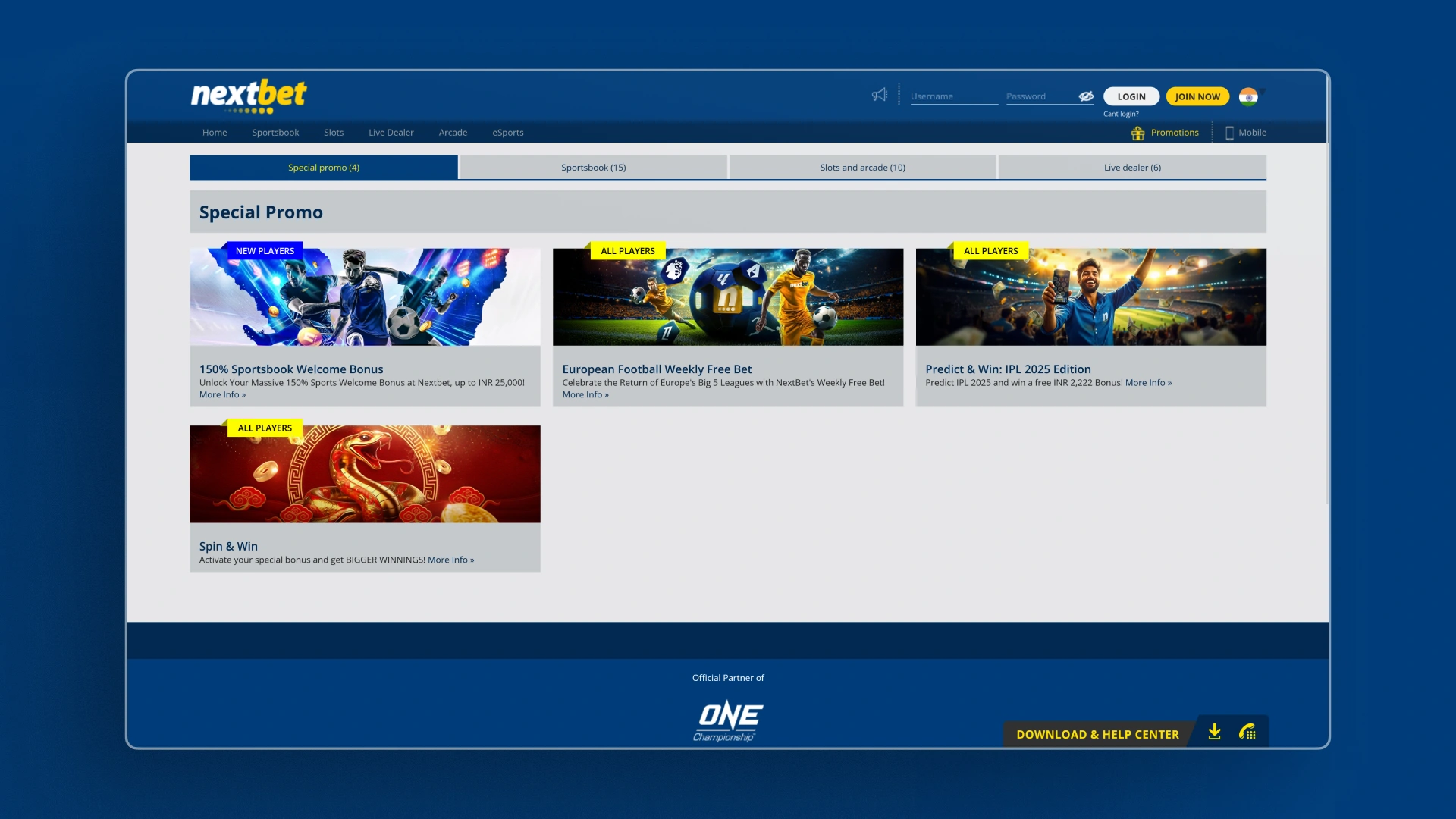 image bonus Nextbet india