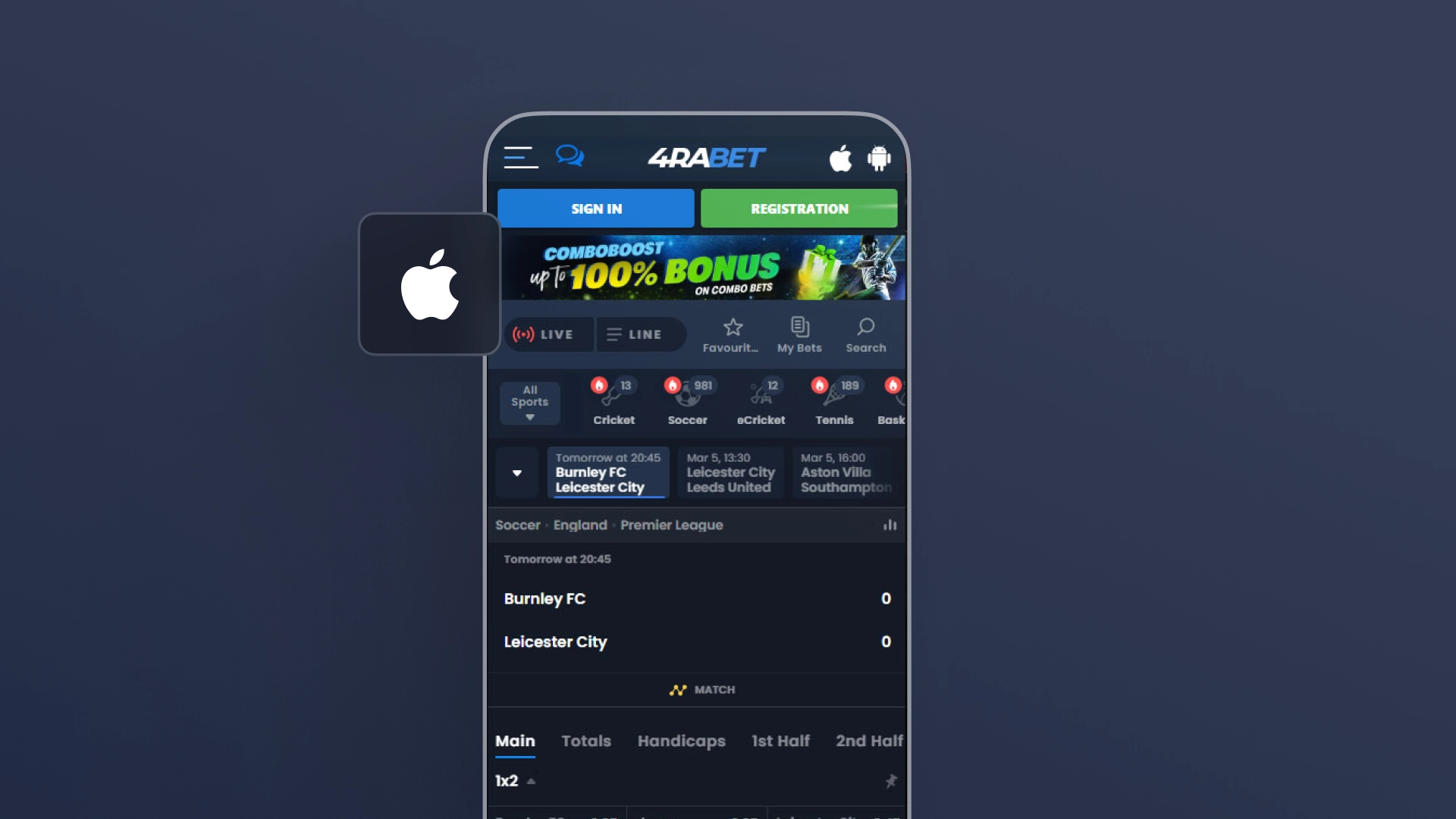 image iOS App Download 4rabet