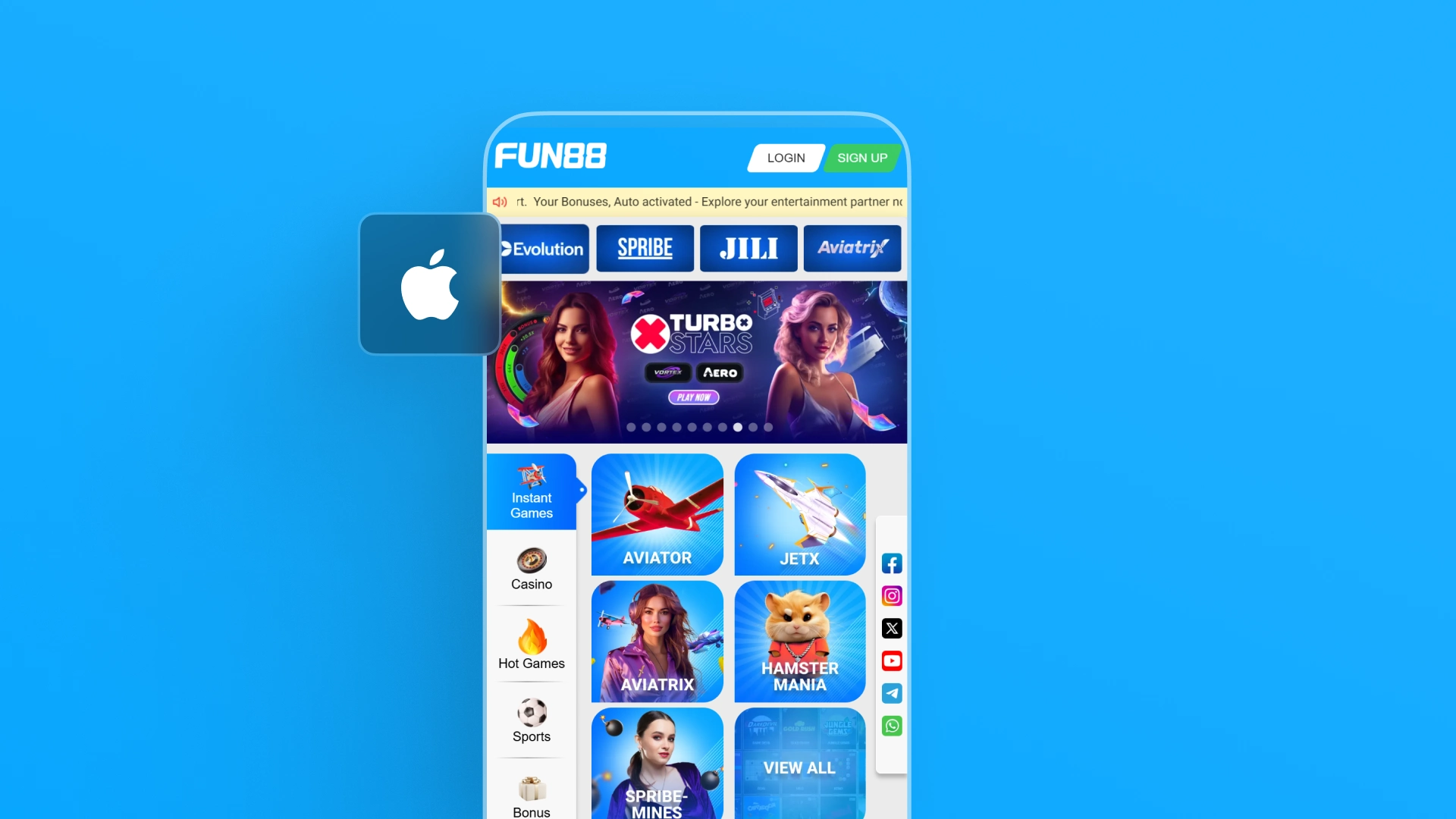 image iOS App Download fun88