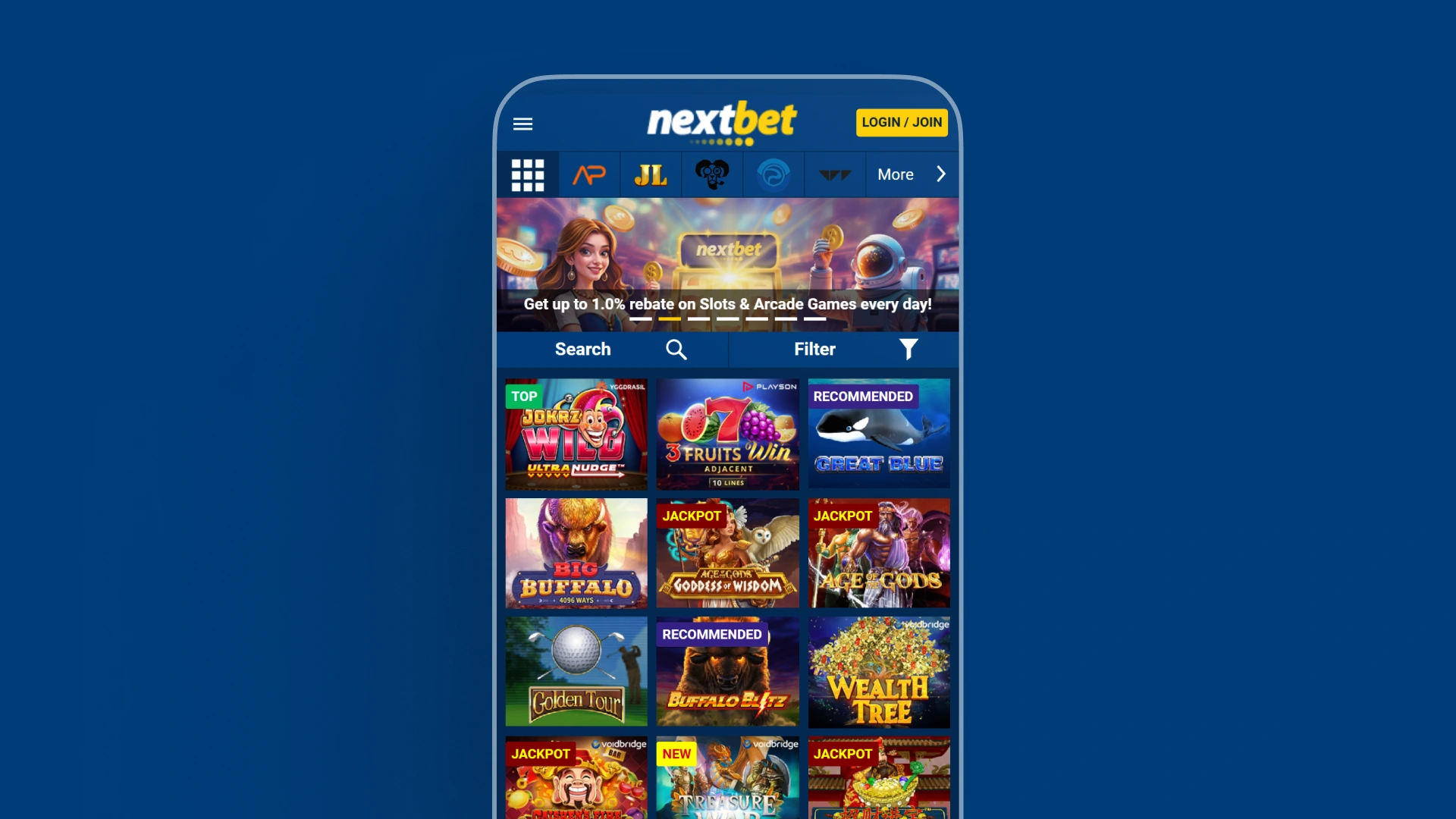 image mobile app casino Nextbet india