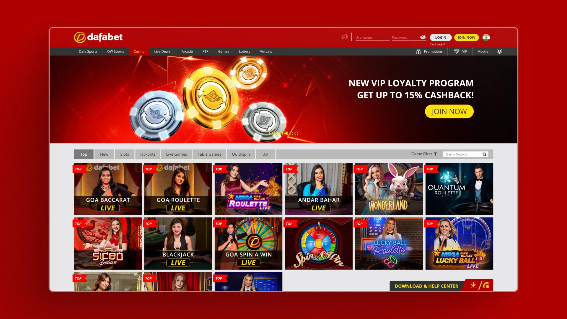 image Casino Dafabet india