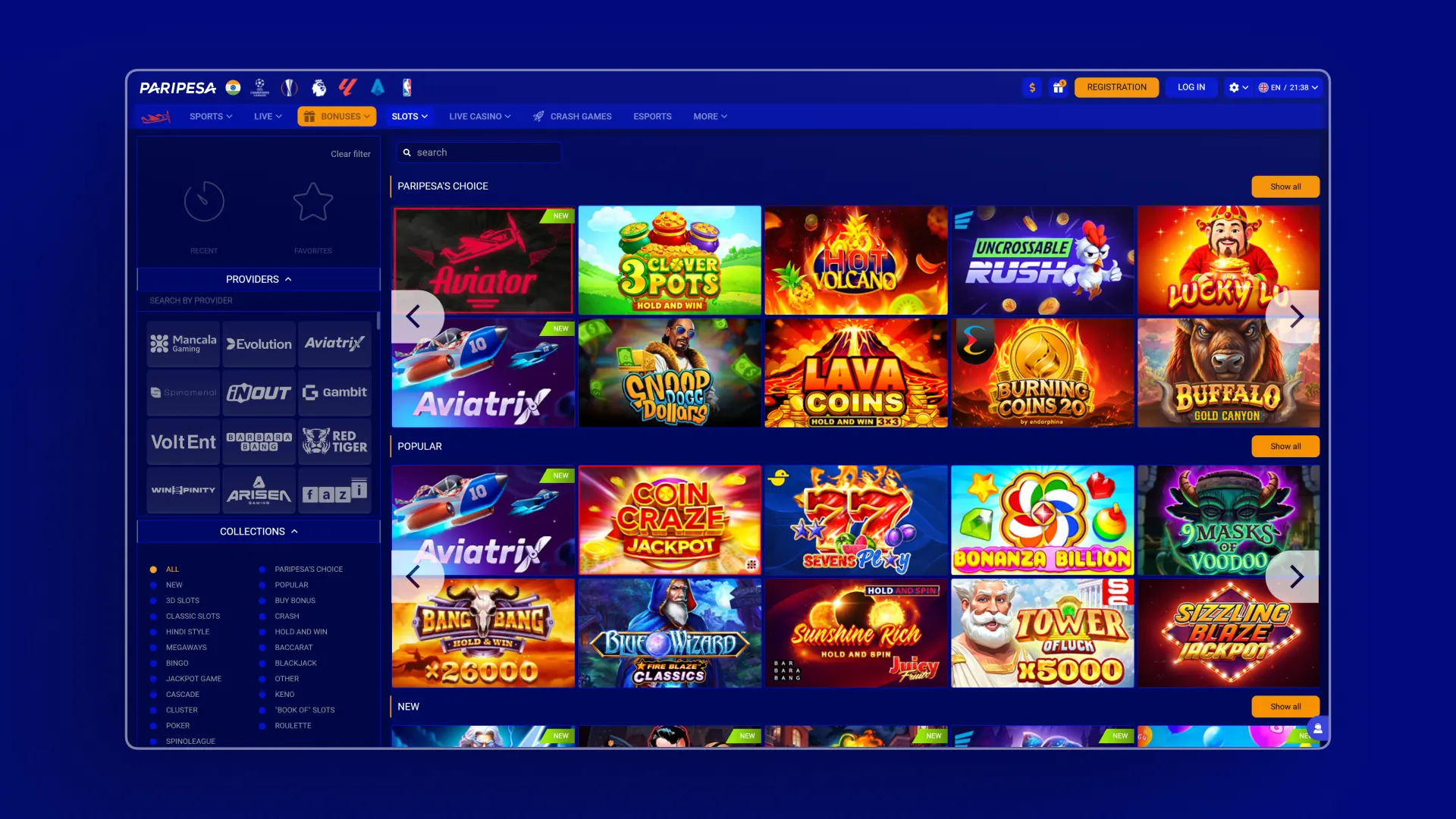 image Casino Paripesa india