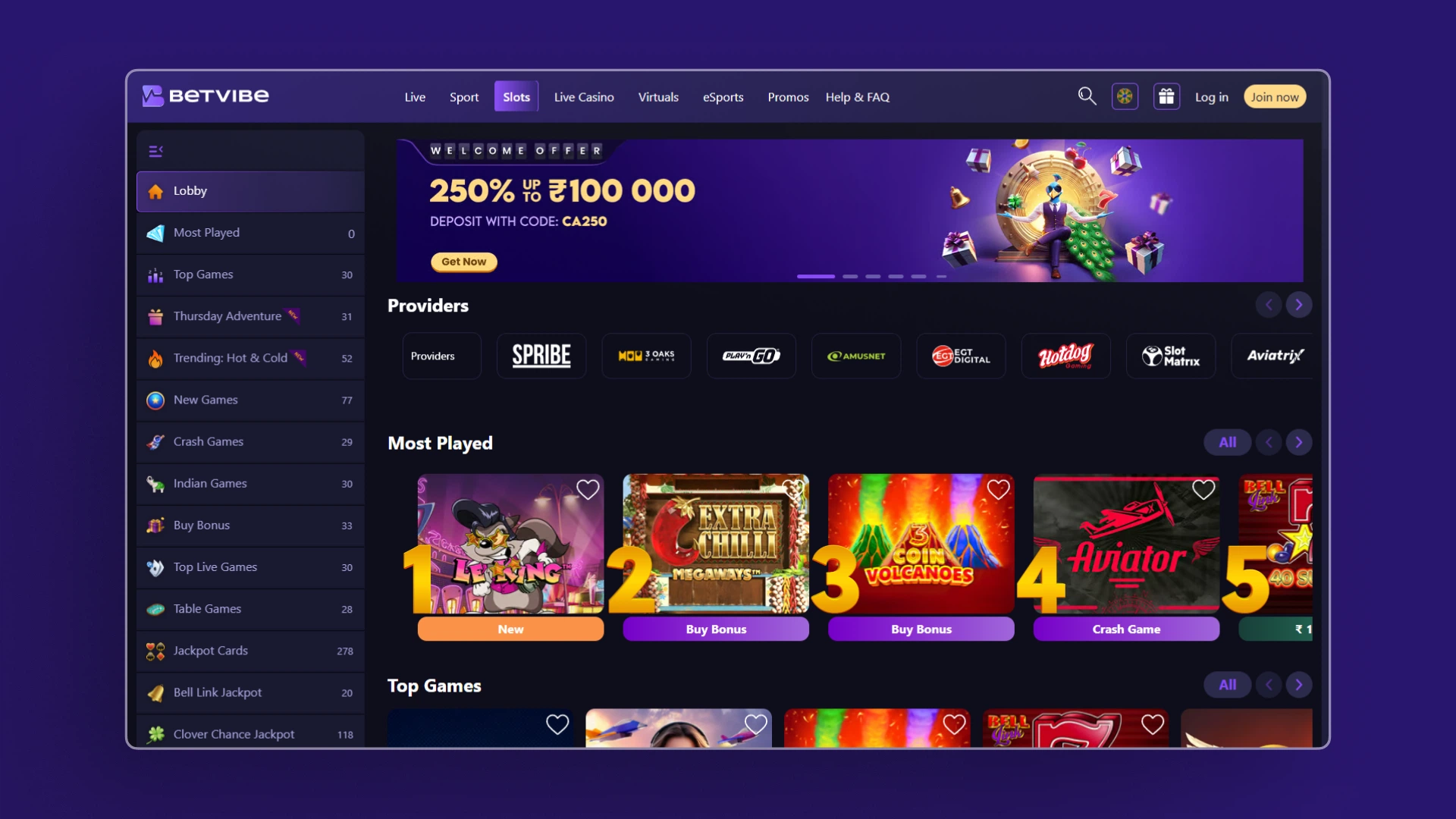 image Casino betvibe india