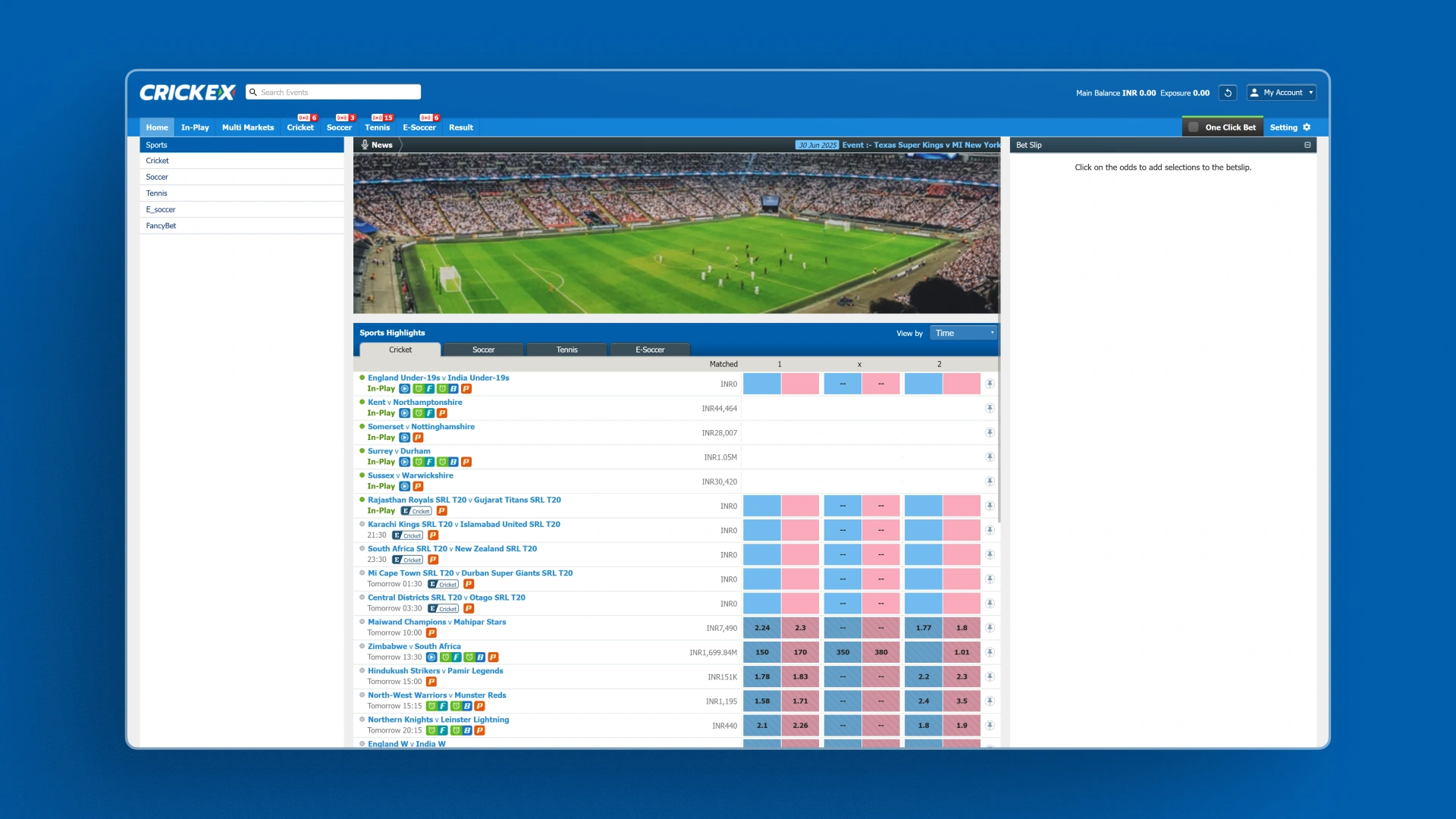 image Cricket Betting Crickex india