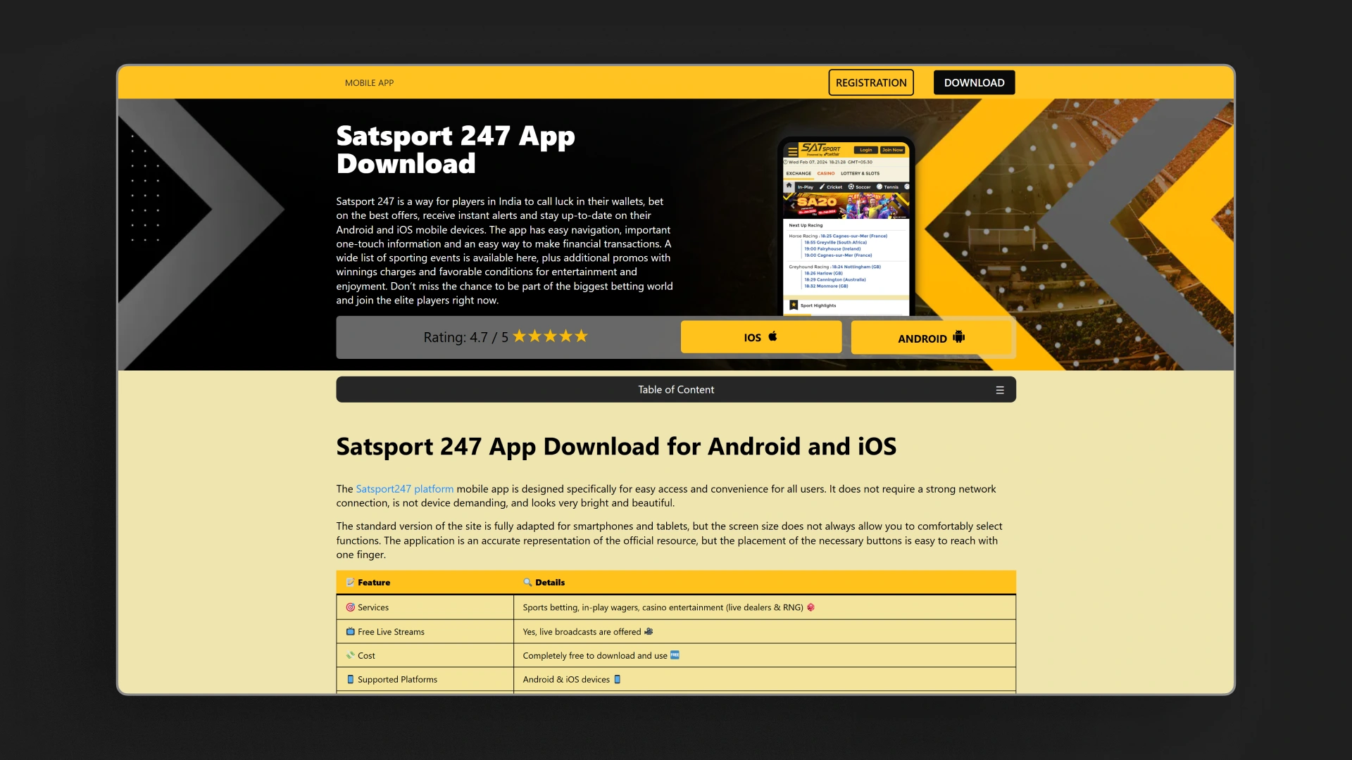 image What is the SATSport App