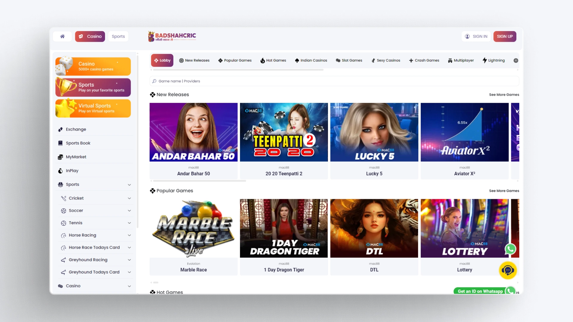 image Casino Badshahcric india