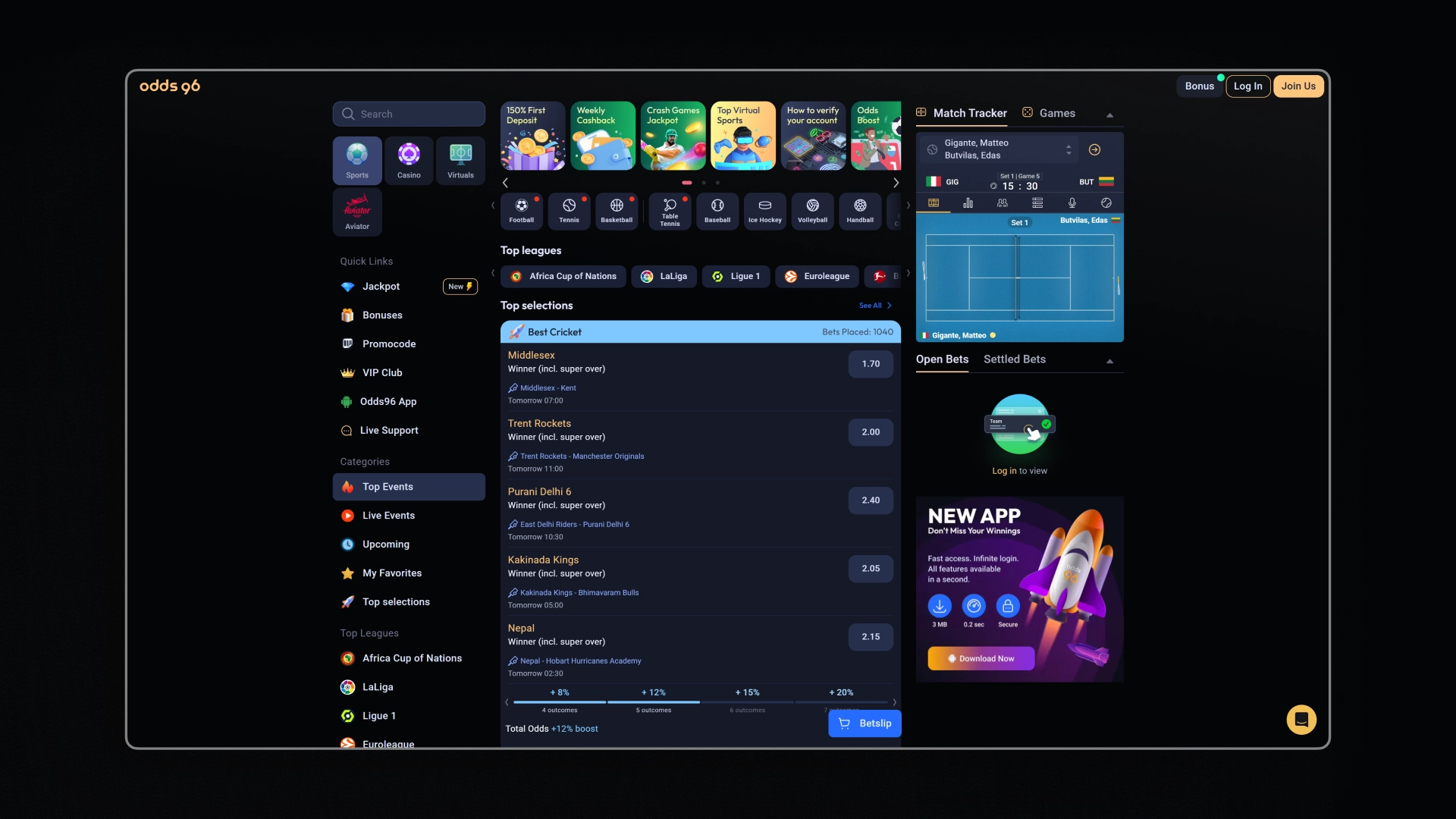 image Standout Features exchange Odds96 india