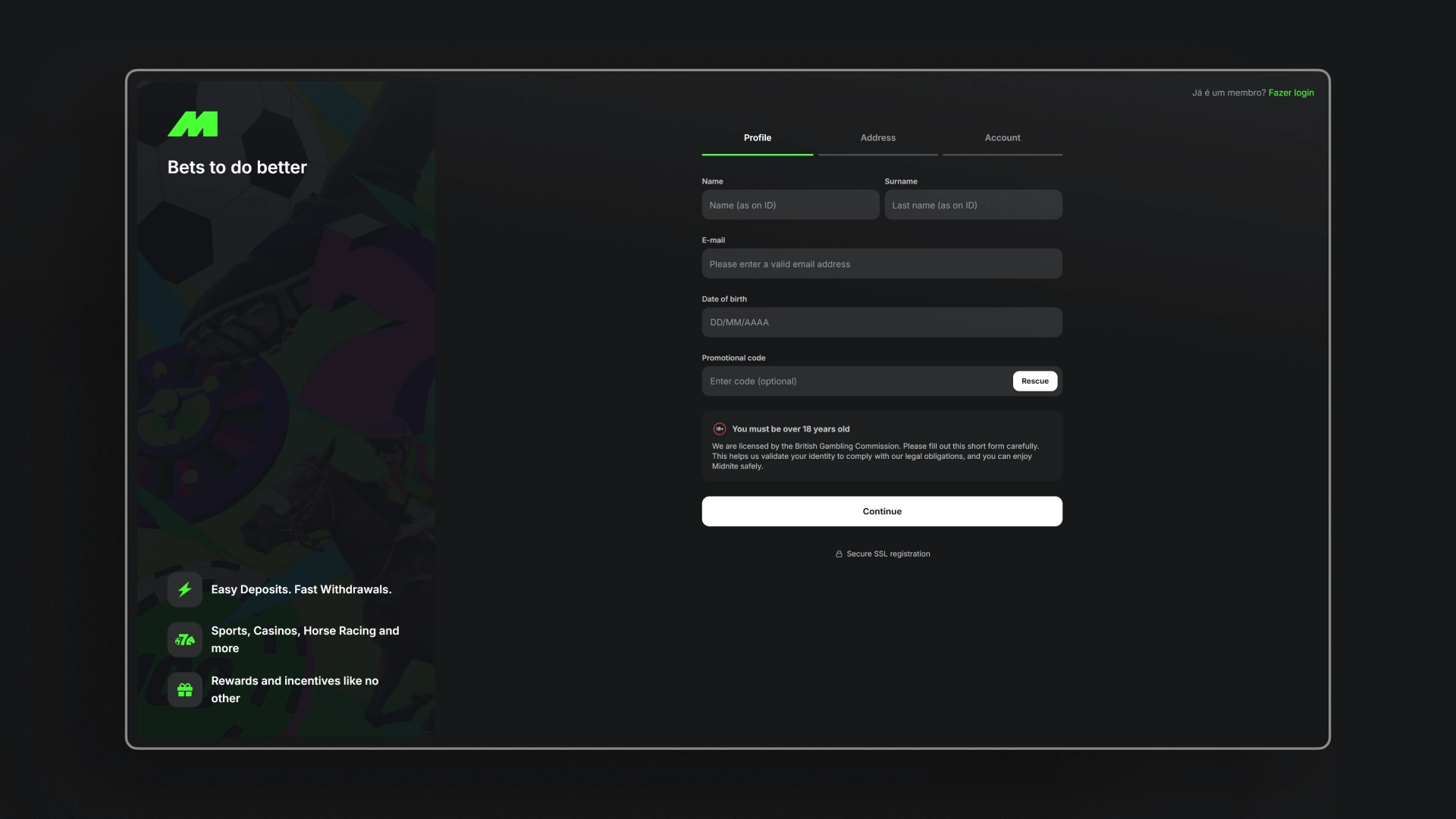 image How to Create an Account midnite