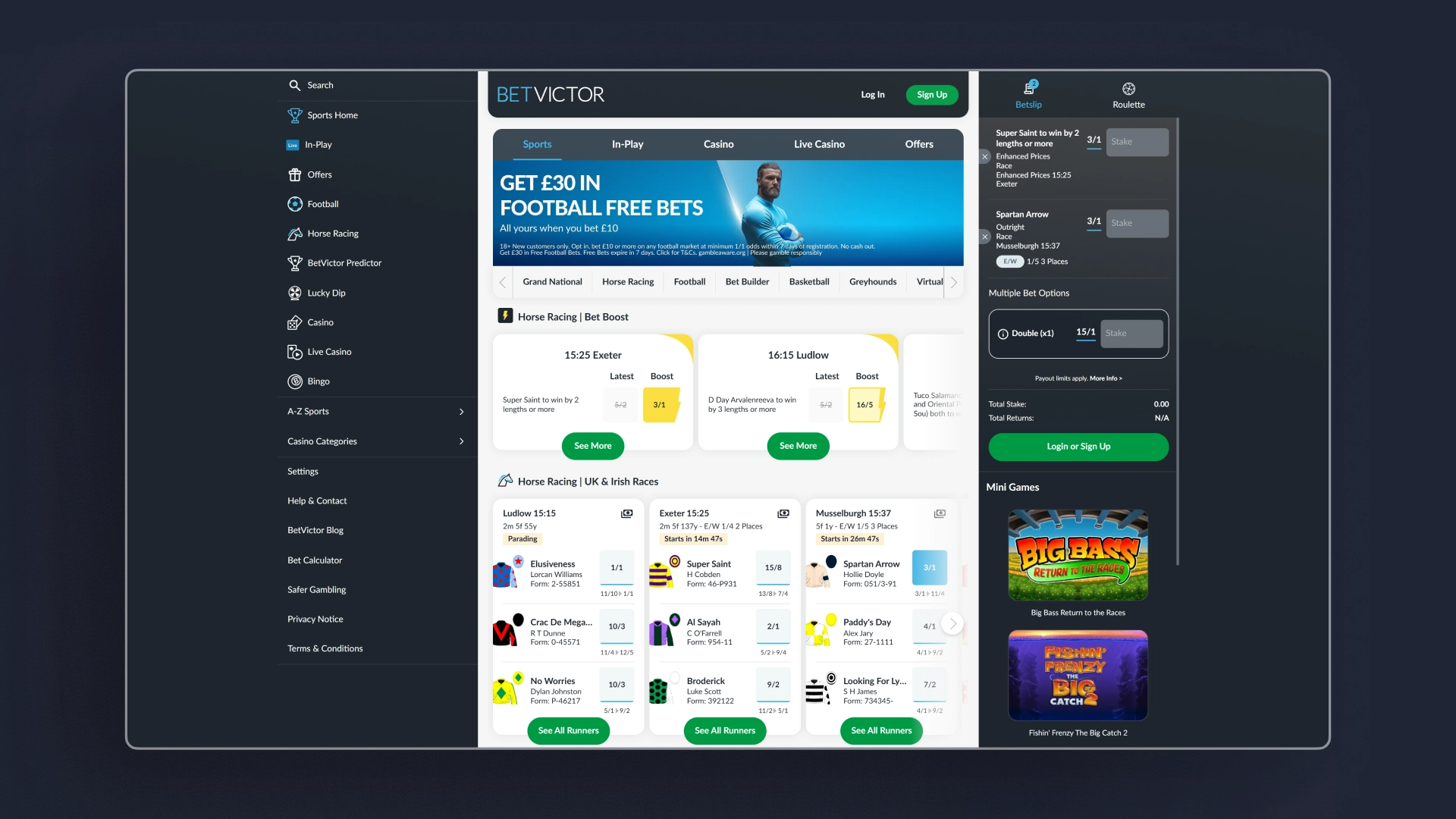 image How to Place betvictor