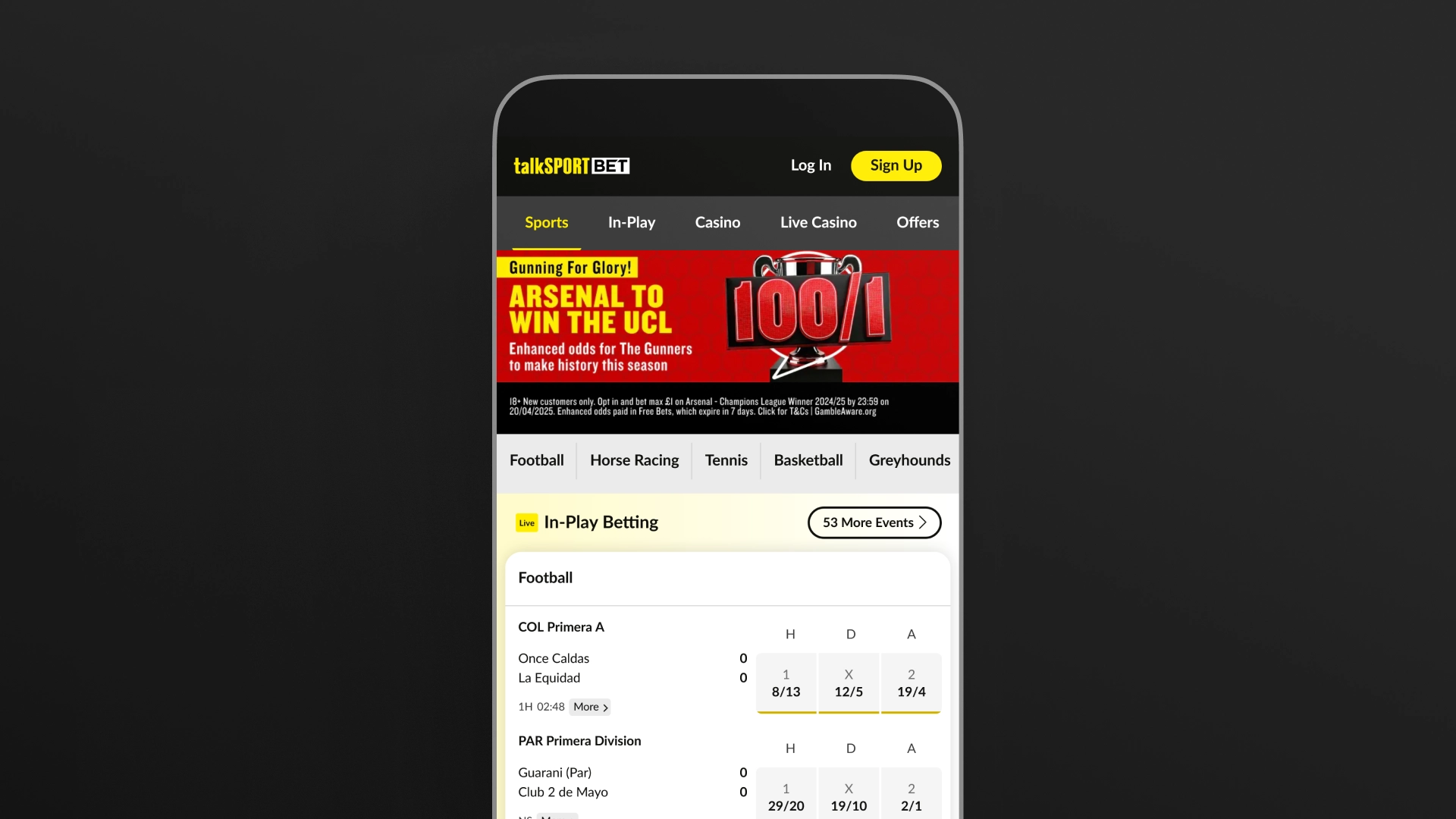 image mobile app talkSPORT BET