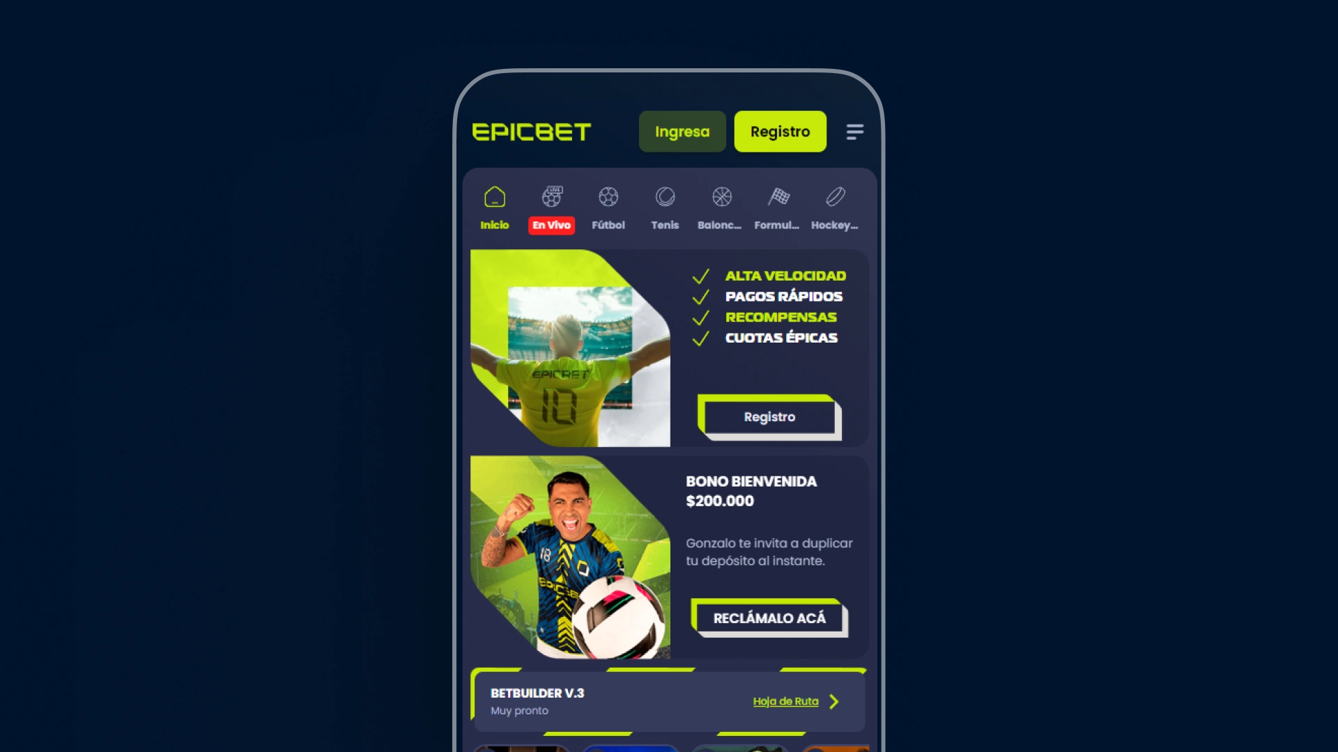 imagen app epicbet