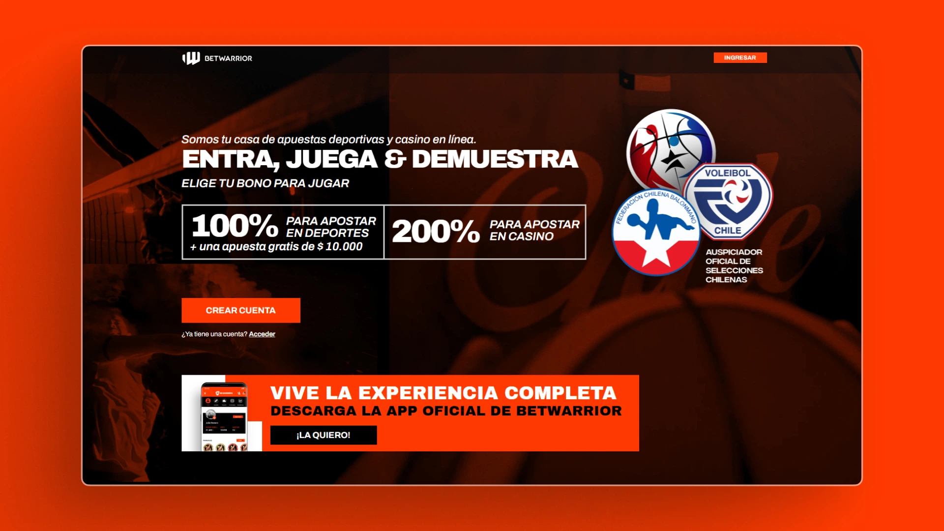 captura de pantalla Cómo activar el bono BetWarrior