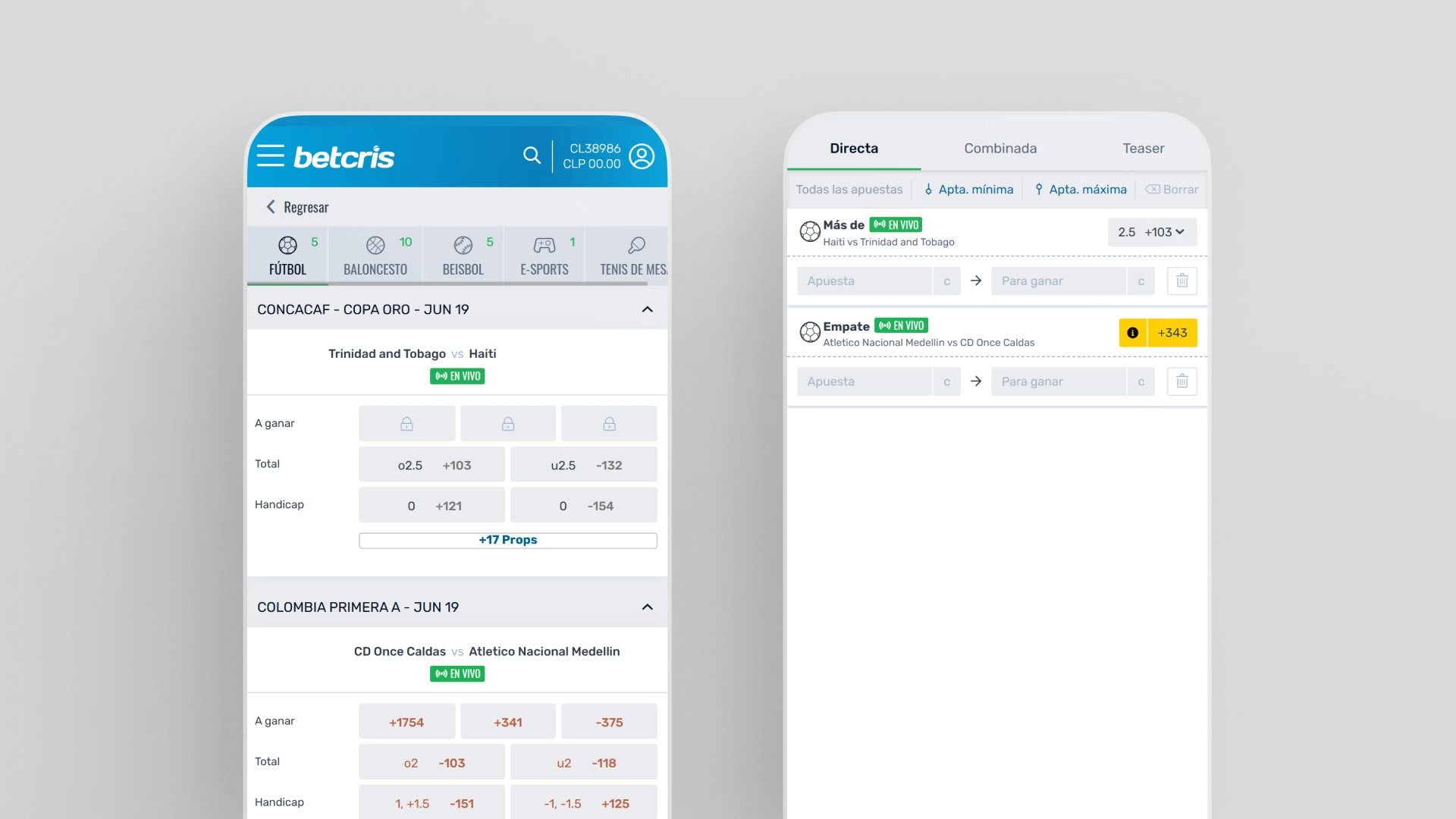 captura de pantalla Cómo apostar usando la app Betcris