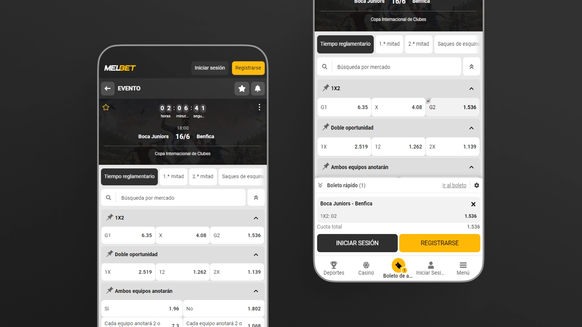 captura de pantalla Cómo apostar usando la app melbet