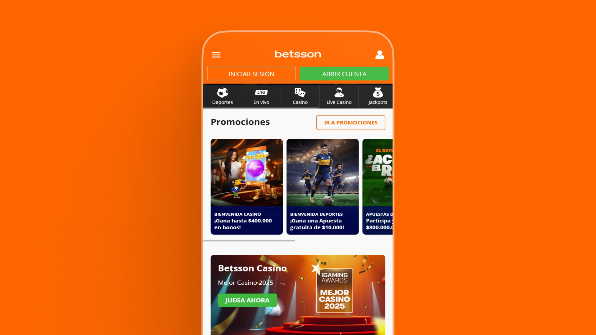 imagen app betsson
