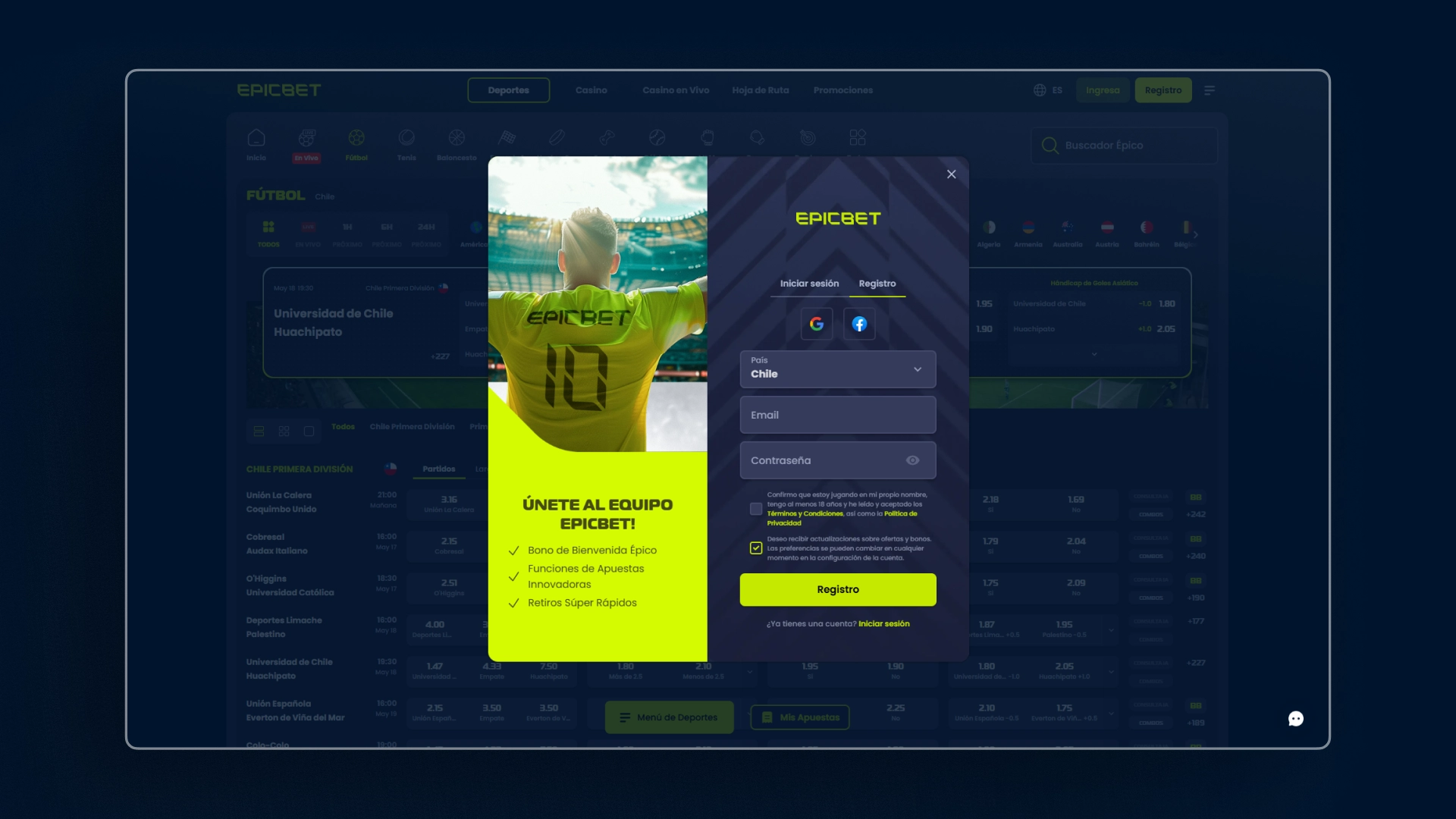 imagen registro epicbet