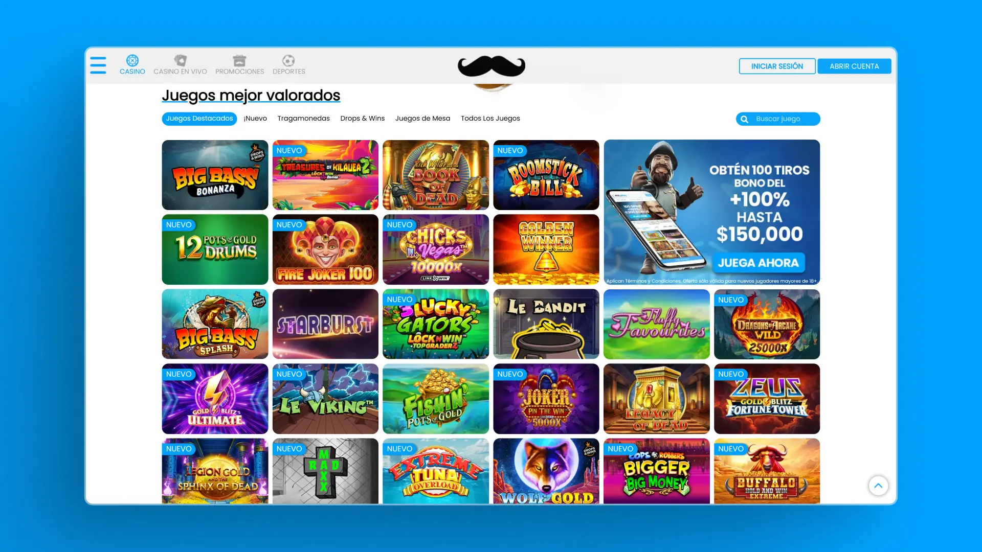 captura de pantalla casino MrPlay