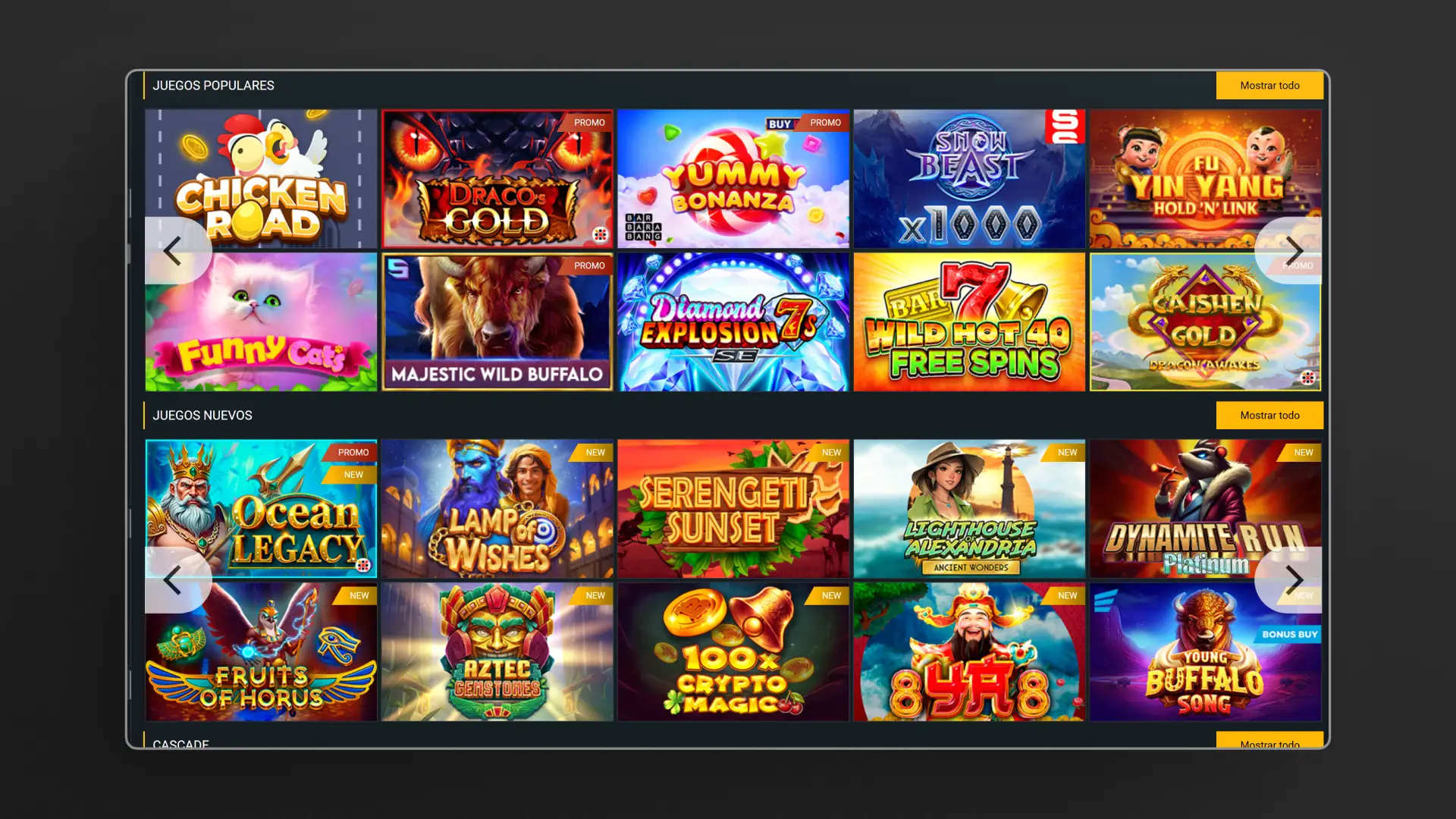 captura de pantalla casino melbet
