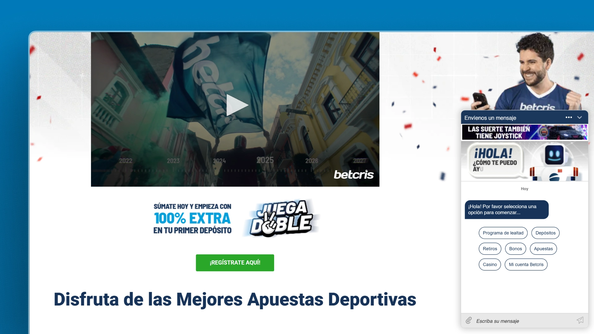 imagen Chat en vivo betcris
