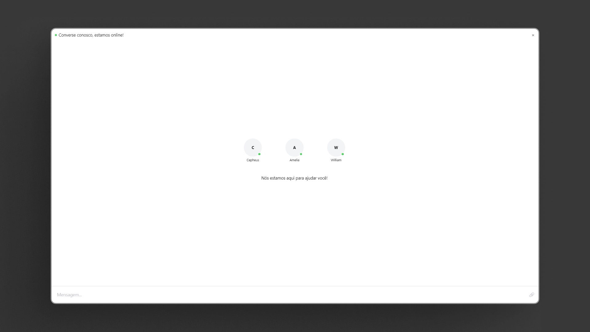 captura de pantalla Atención al cliente Megapari