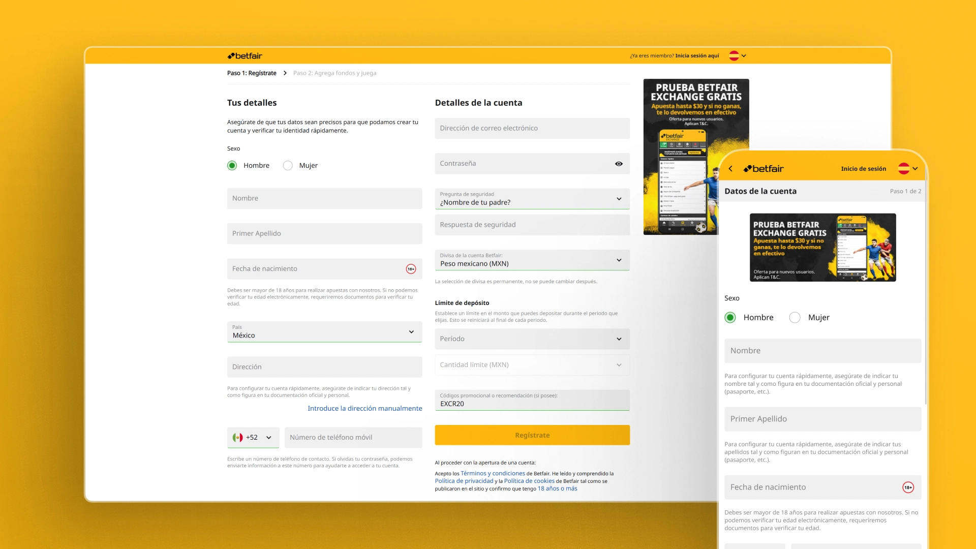 captura de pantalla Cómo registrarse betfair