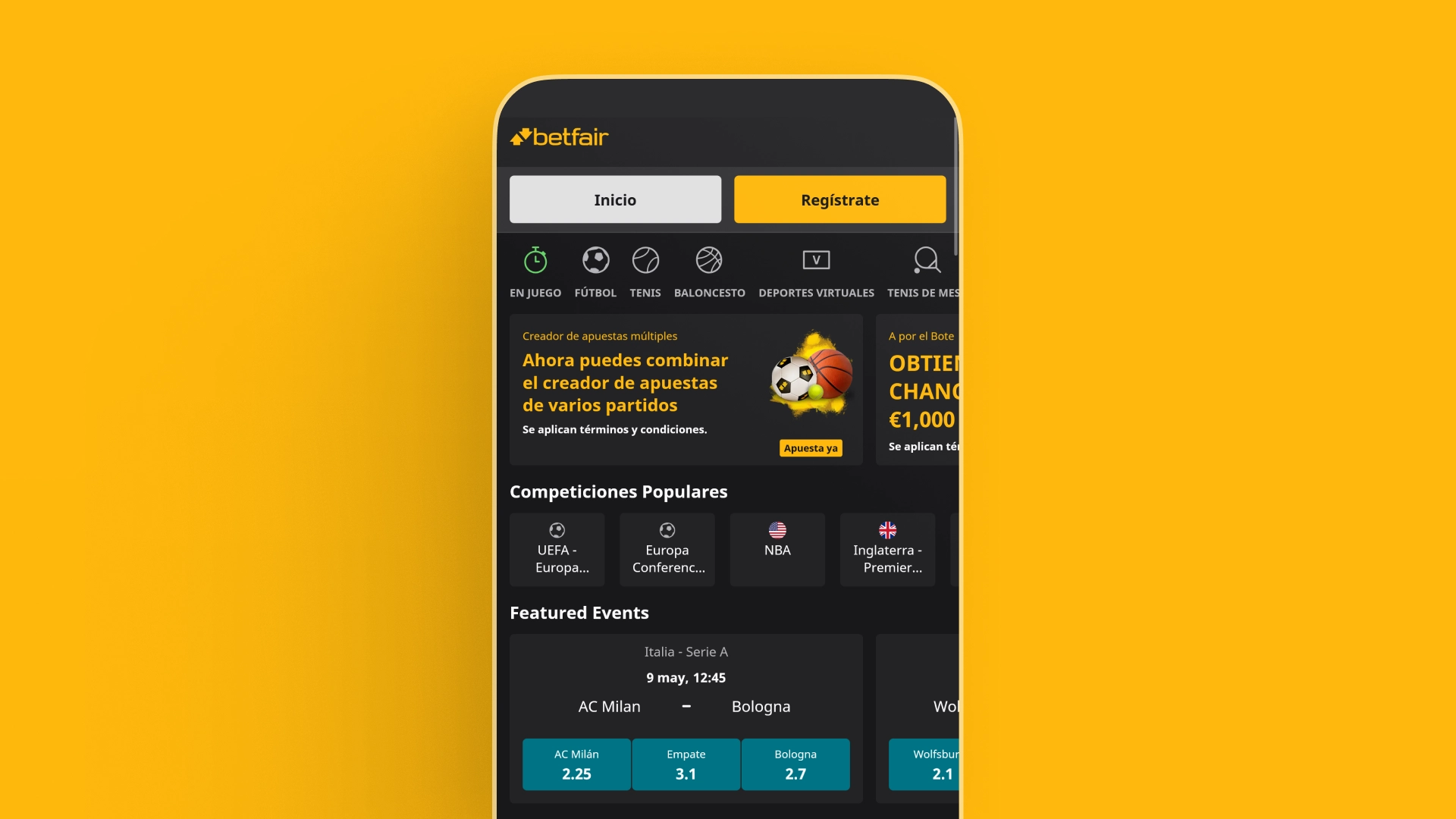 imagen app betfair