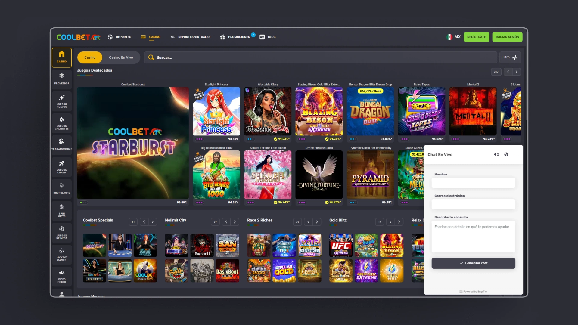 imagen chat Coolbet