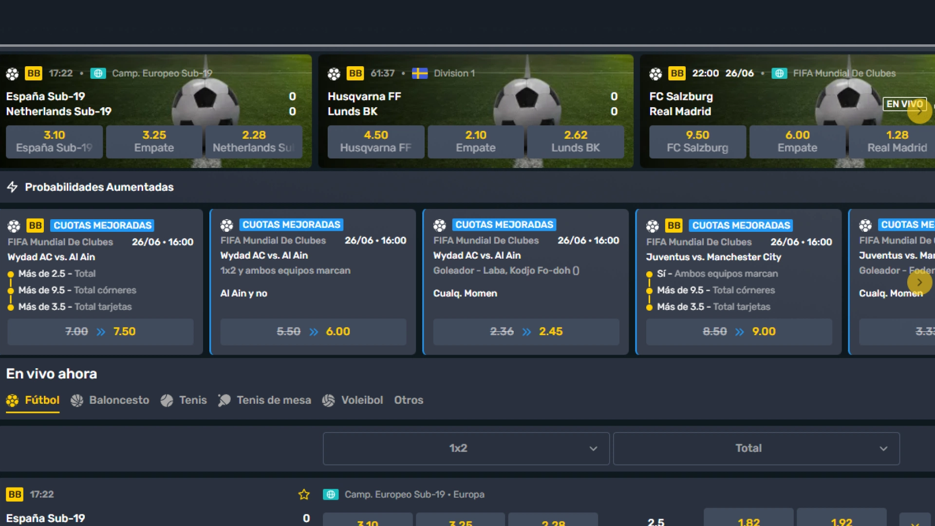 imagen futbol Campeonbet