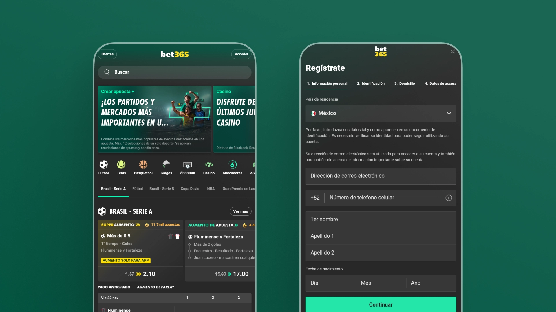 captura de pantalla Cómo registrarse app bet365