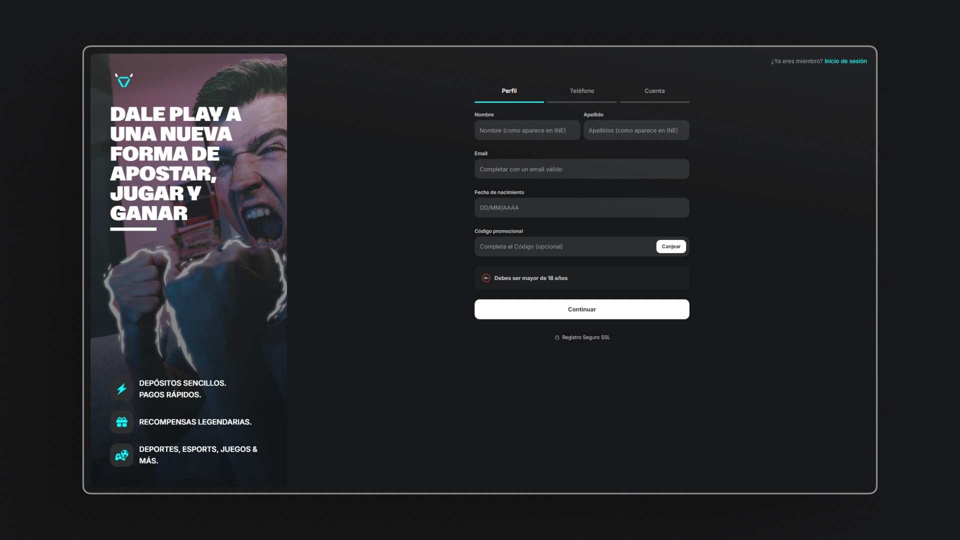 captura de pantalla Cómo registrarse calupoh