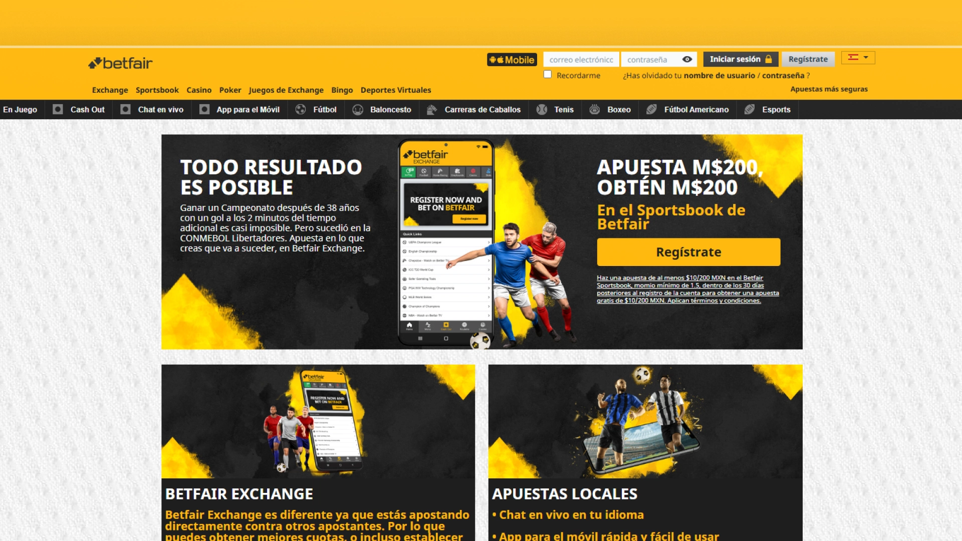 captura de pantalla bono bienvenida betfair