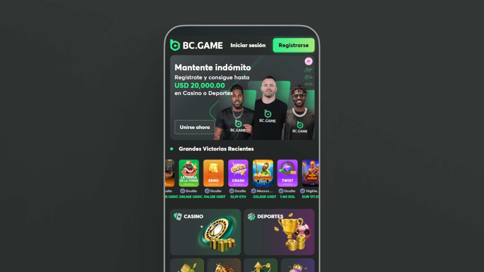 imagen app bc game